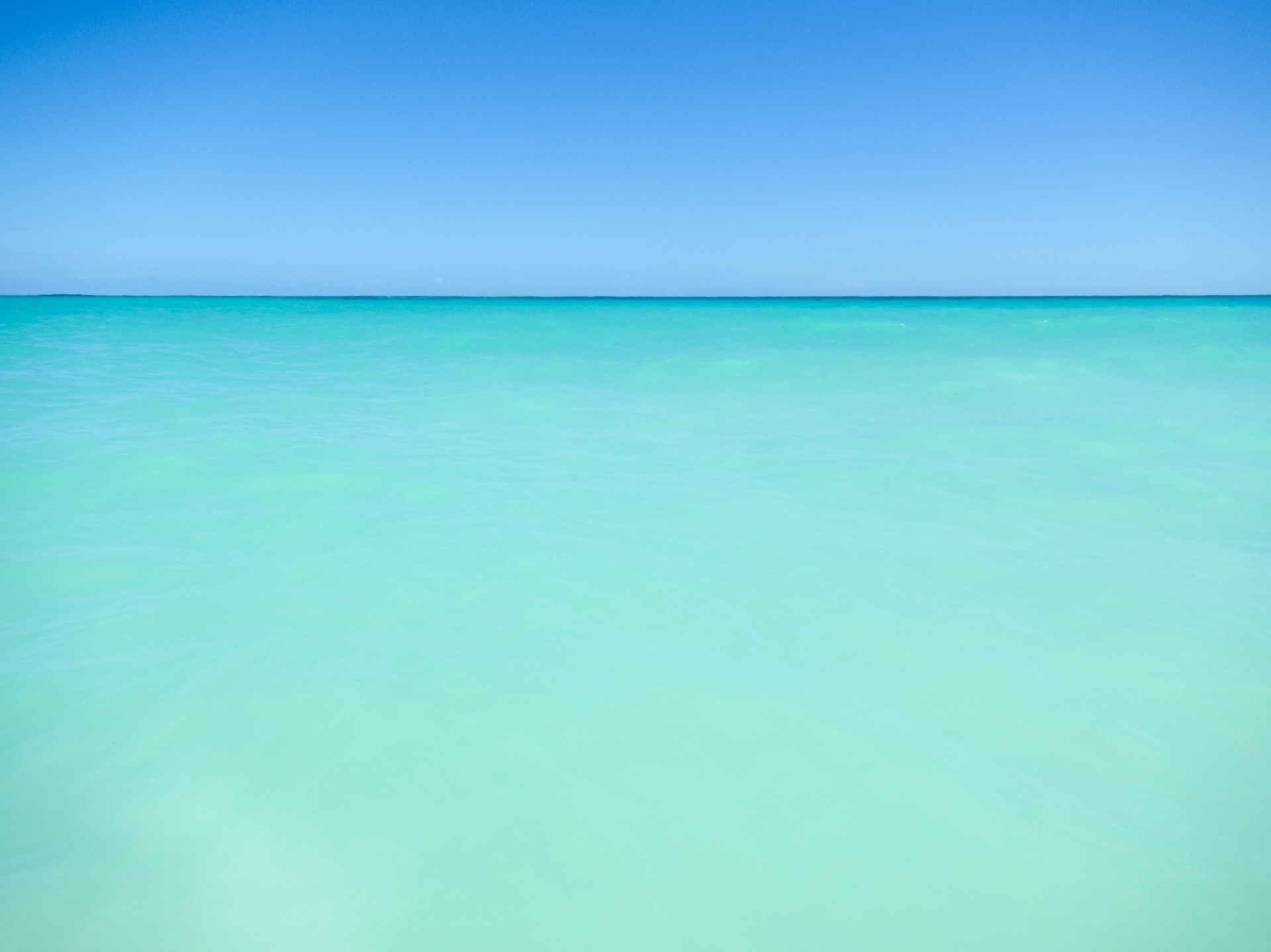 カリブ海の海と空