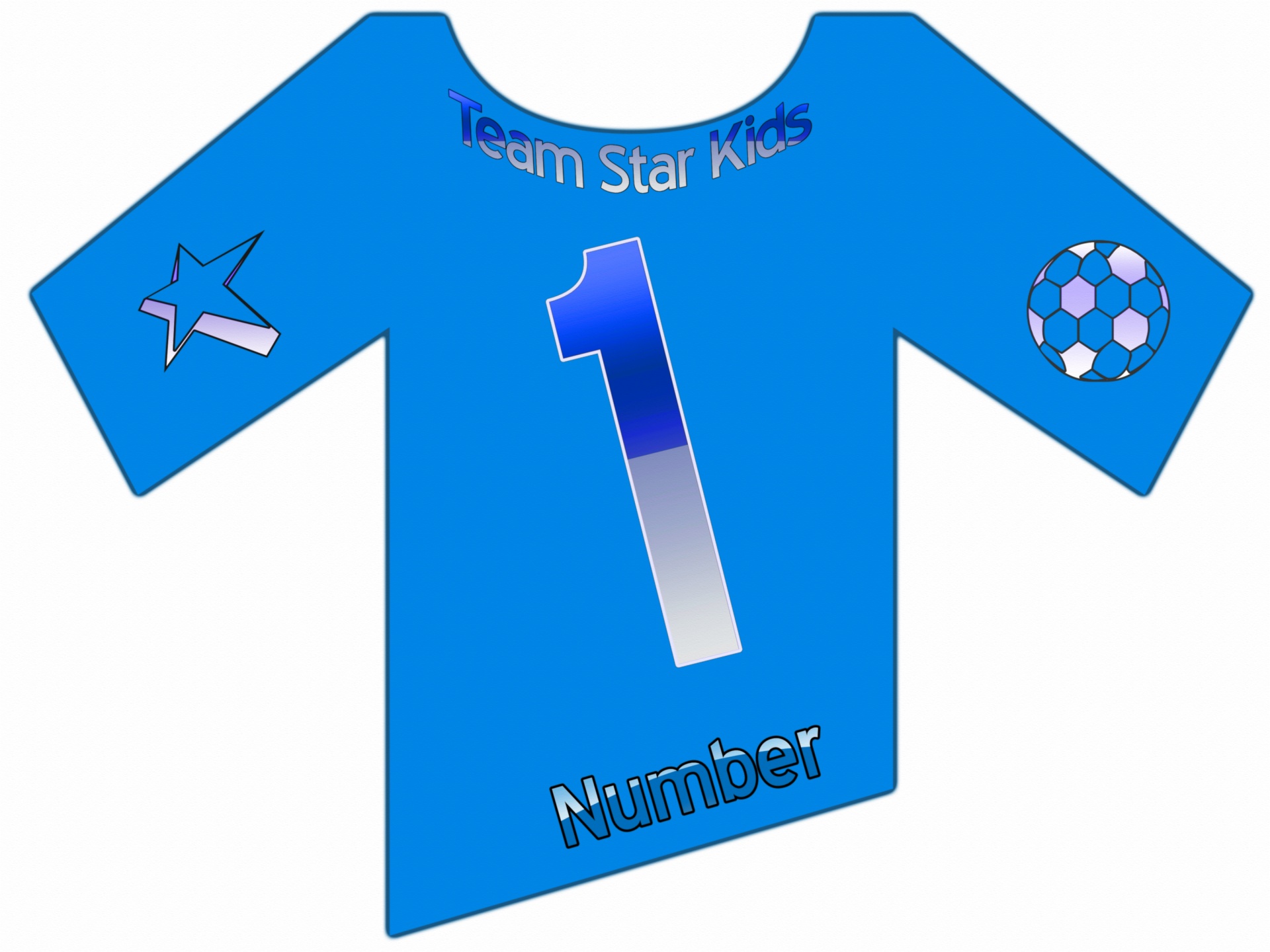 Figura 1 T-shirt azul