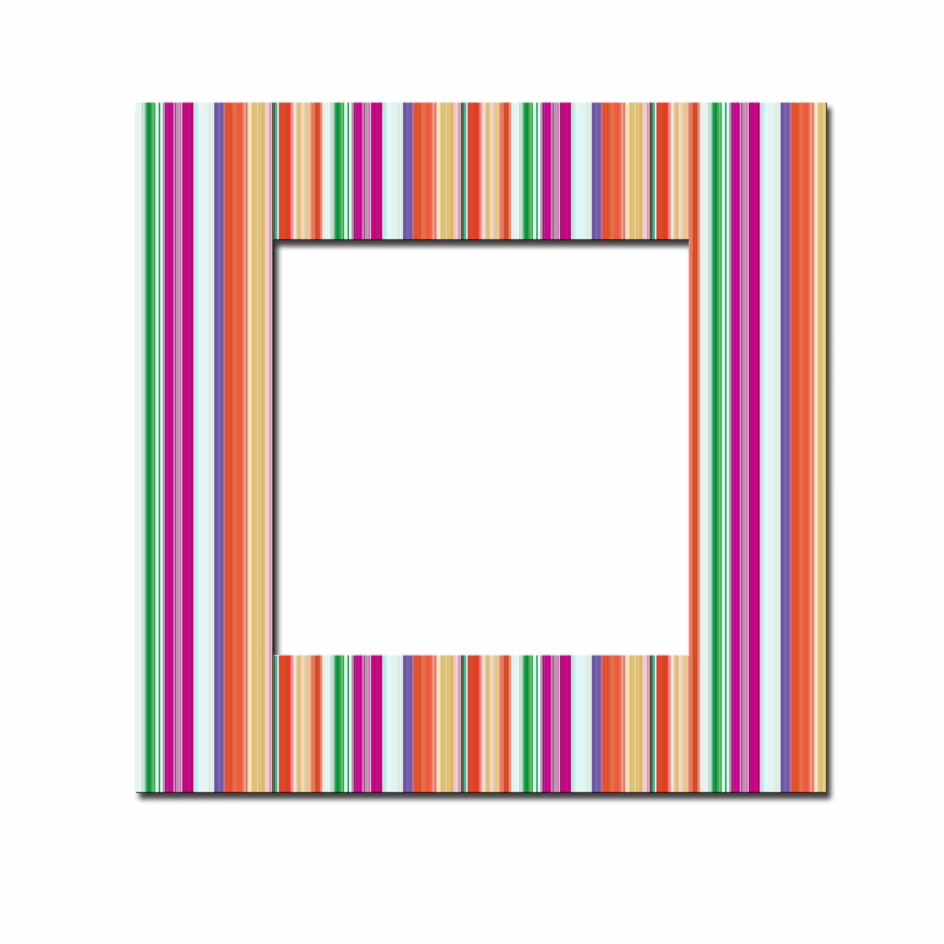 Colourful Striped Frame