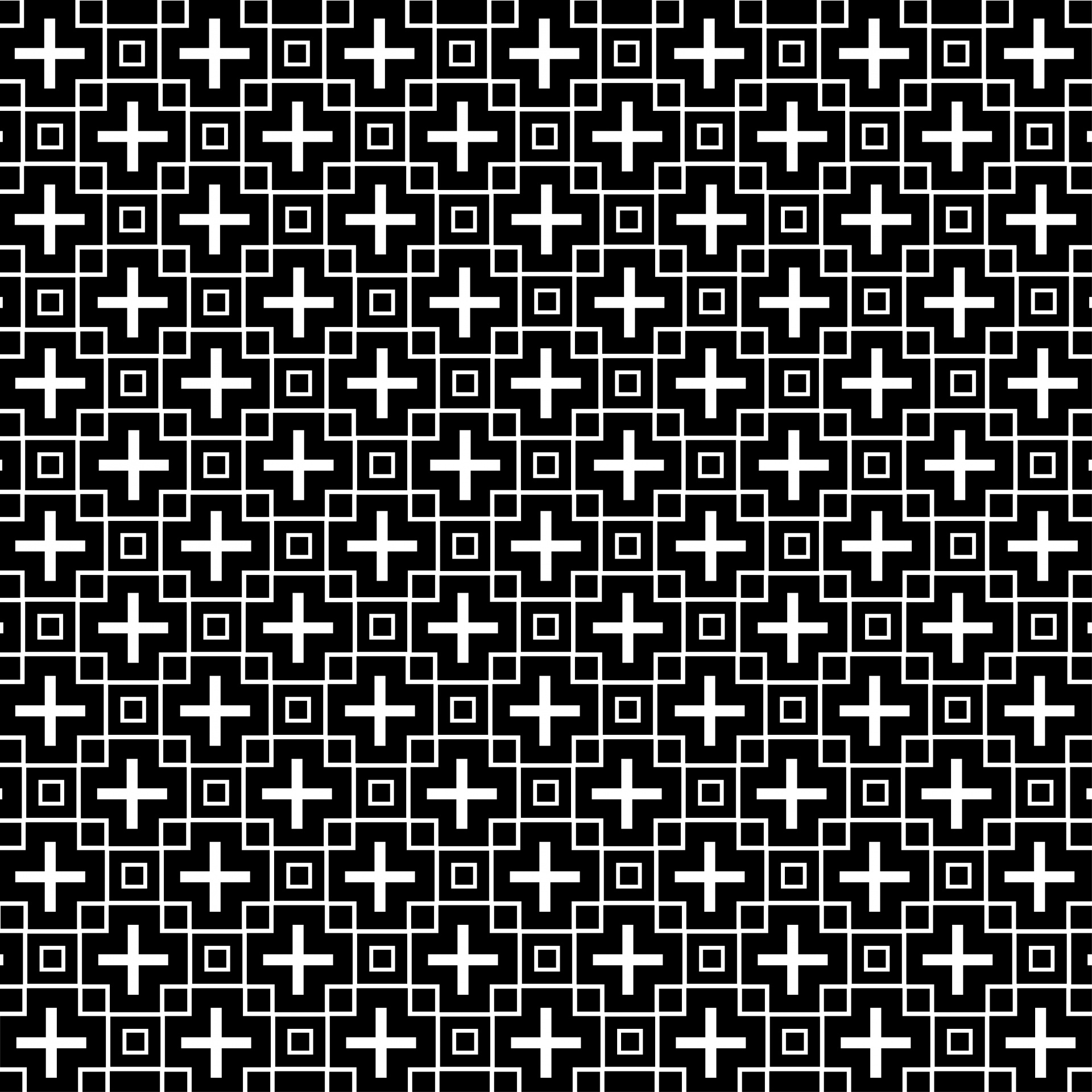 Cross & Squares Pattern Wallpaper