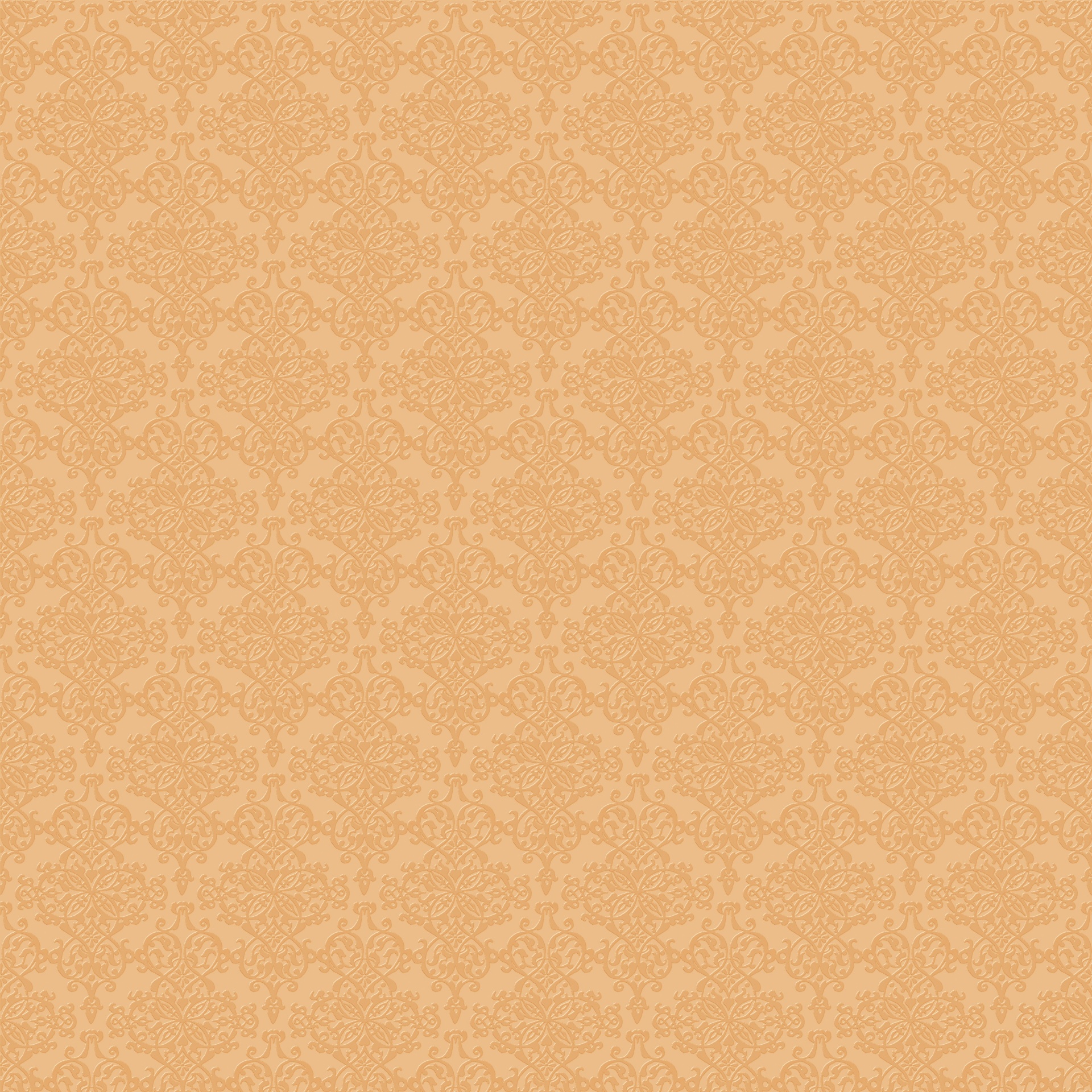 Teste padrão do damasco Wallpaper Laranj