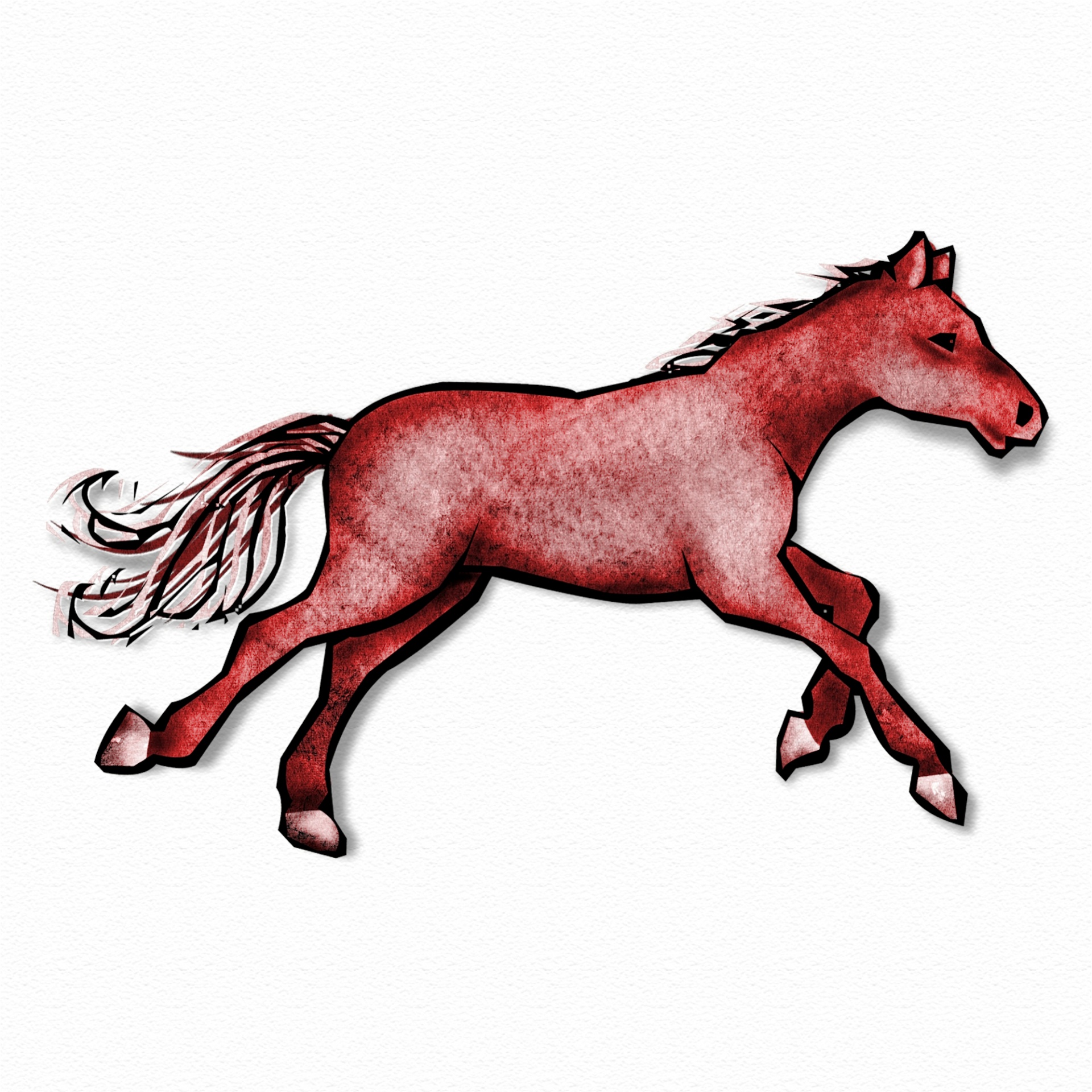 Dark Red Horse