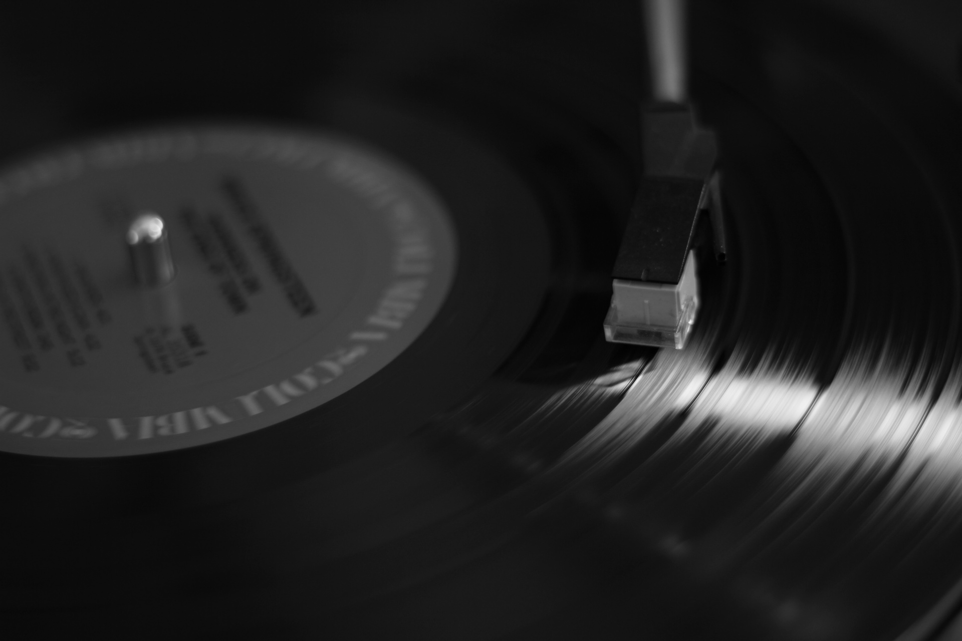 Disque Vinyl, Fond Noir