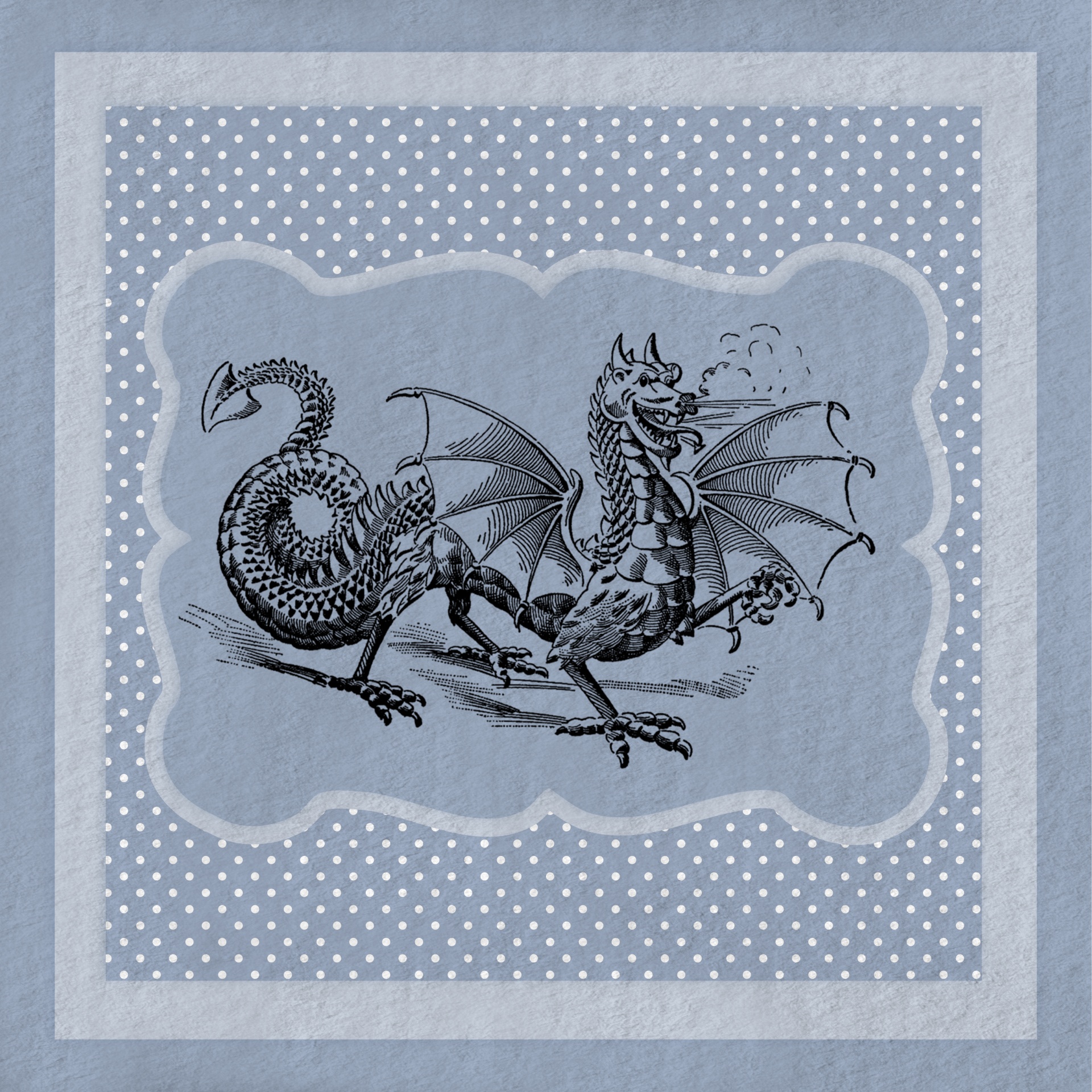 Dragon Illustration Frame