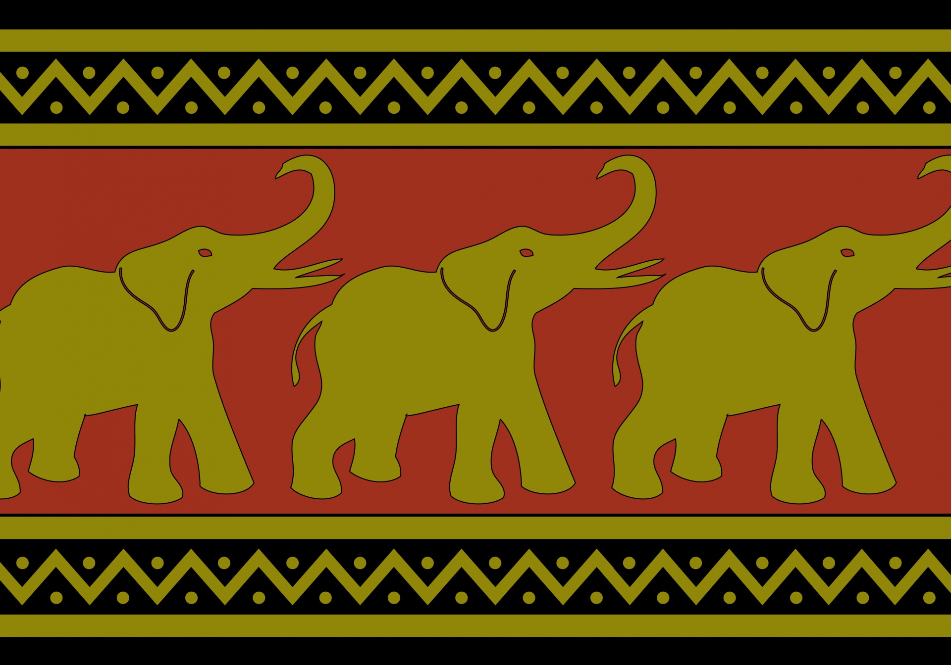 Patrón Fondos de elefante