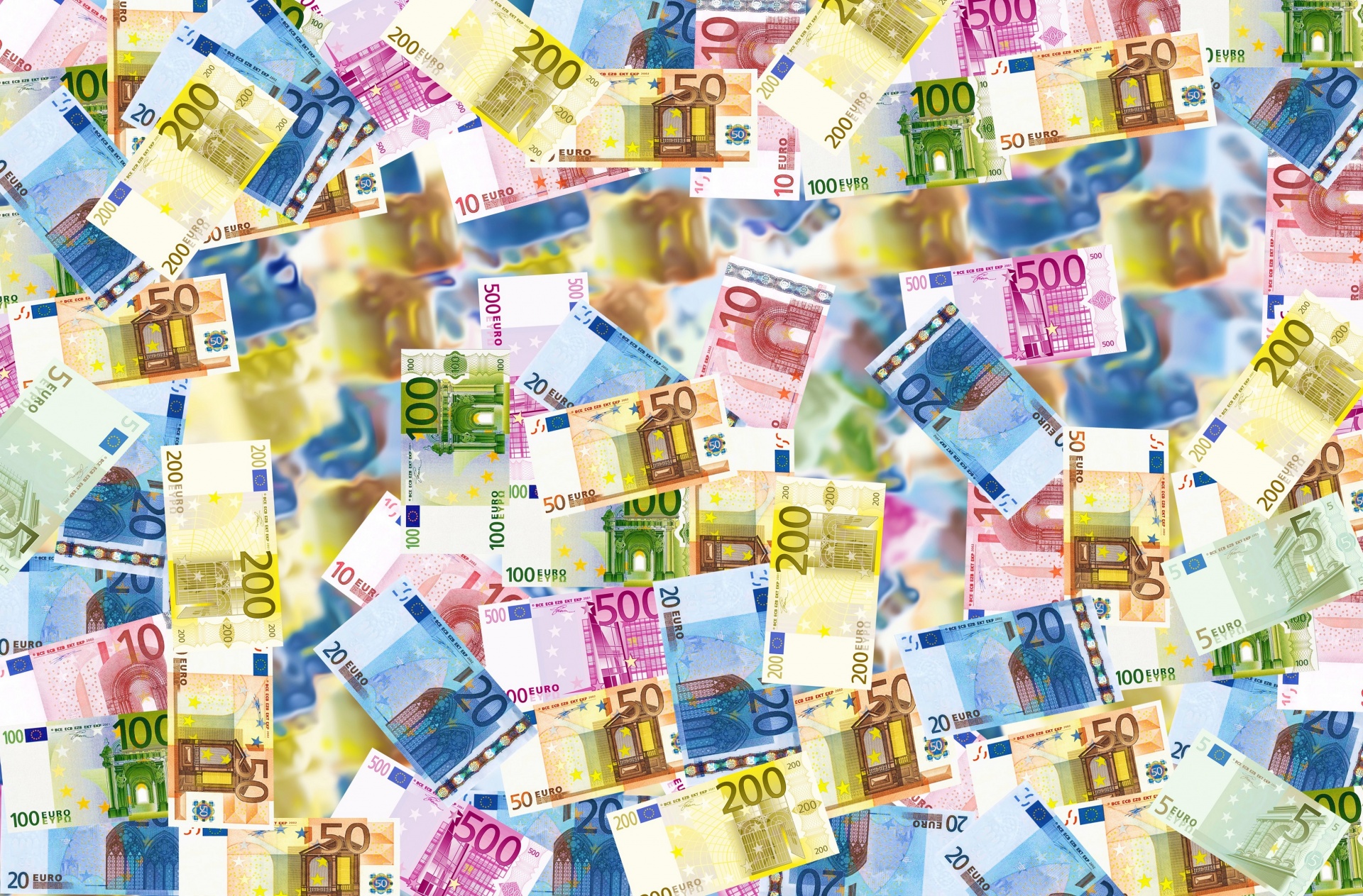Los billetes en euros