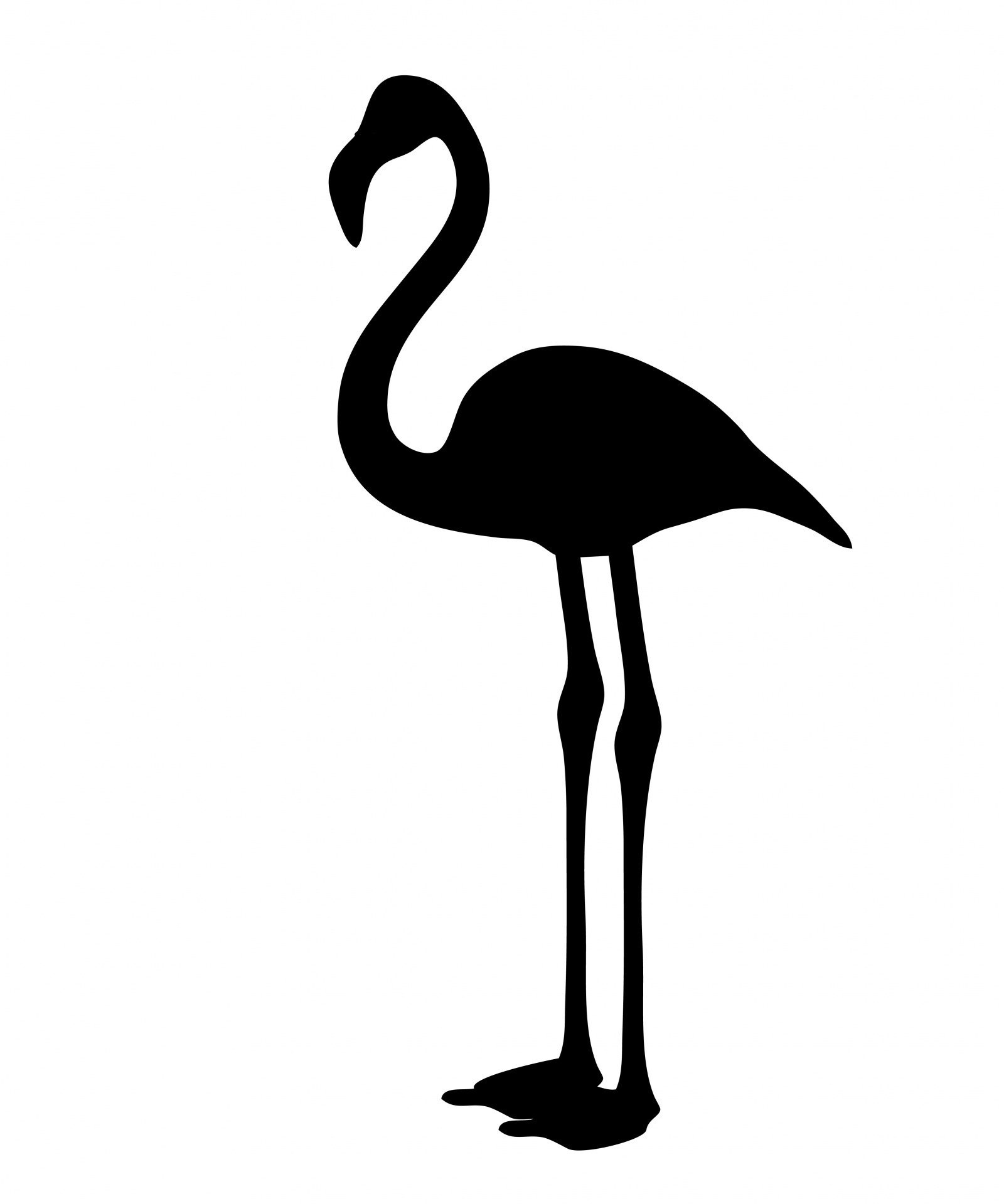 Flamingo Silhouette Clipart