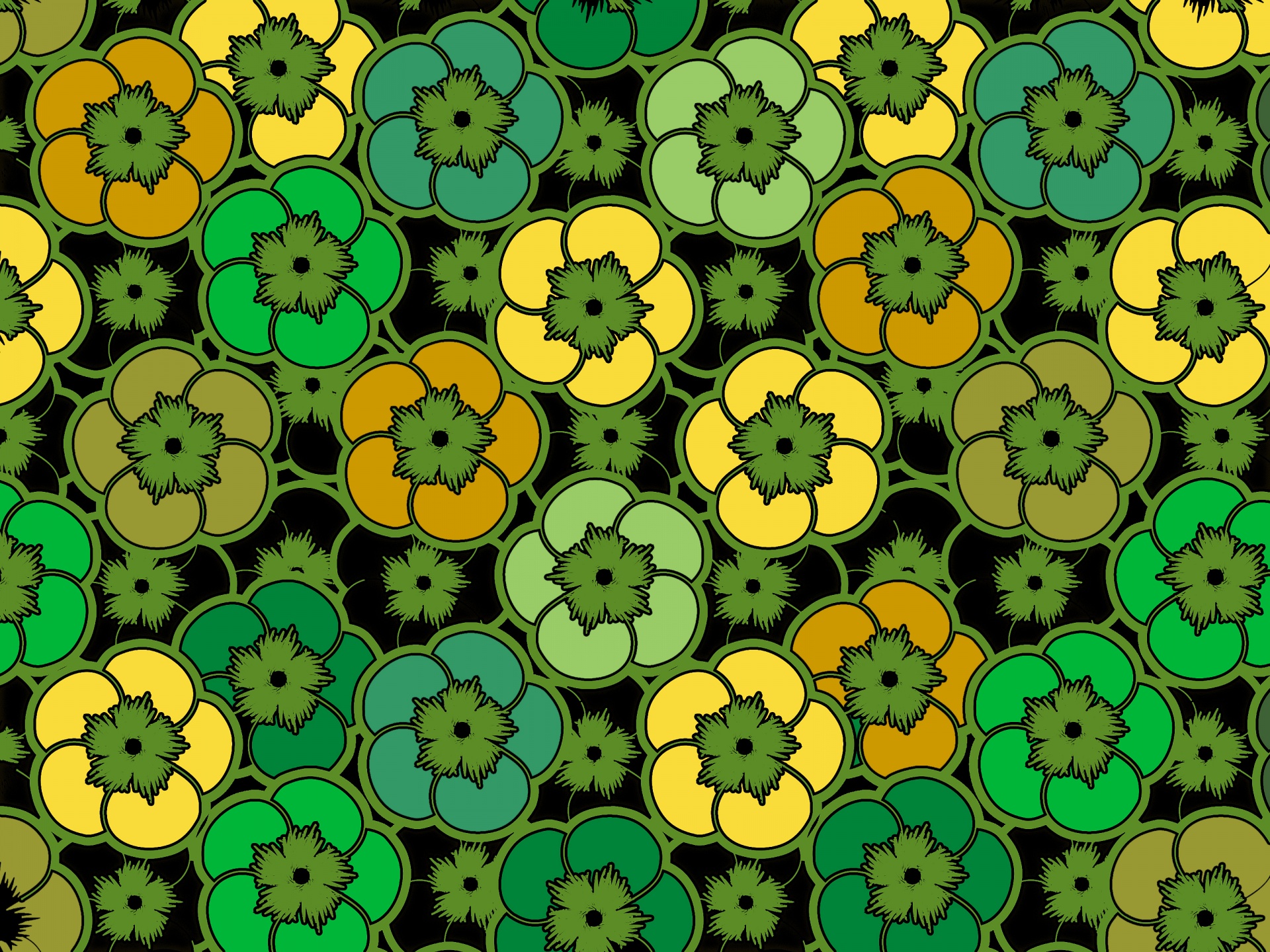 花パターン背景91