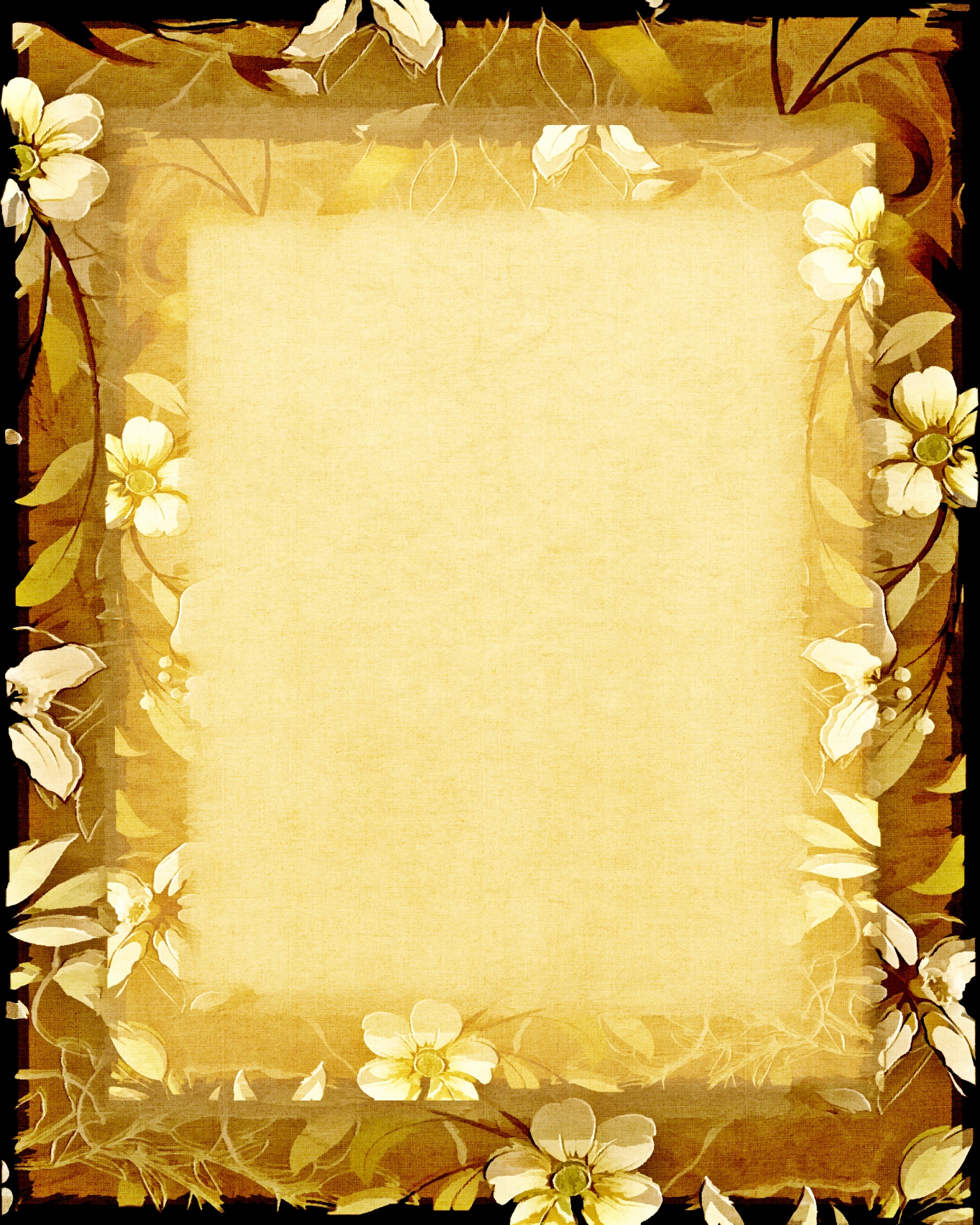 Floral Frame Background 4