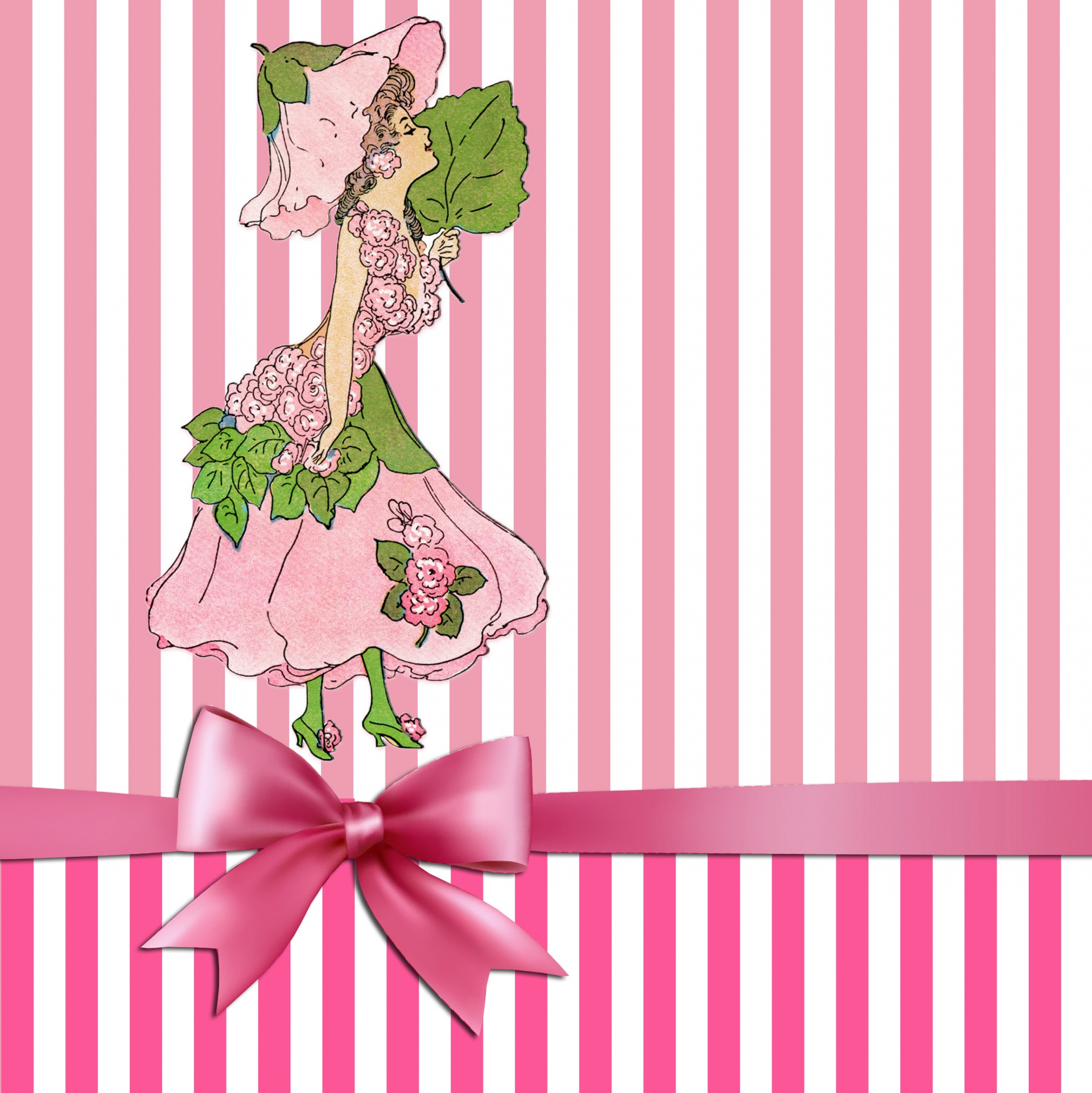 Criança-de-rosa da flor do Hollyhock