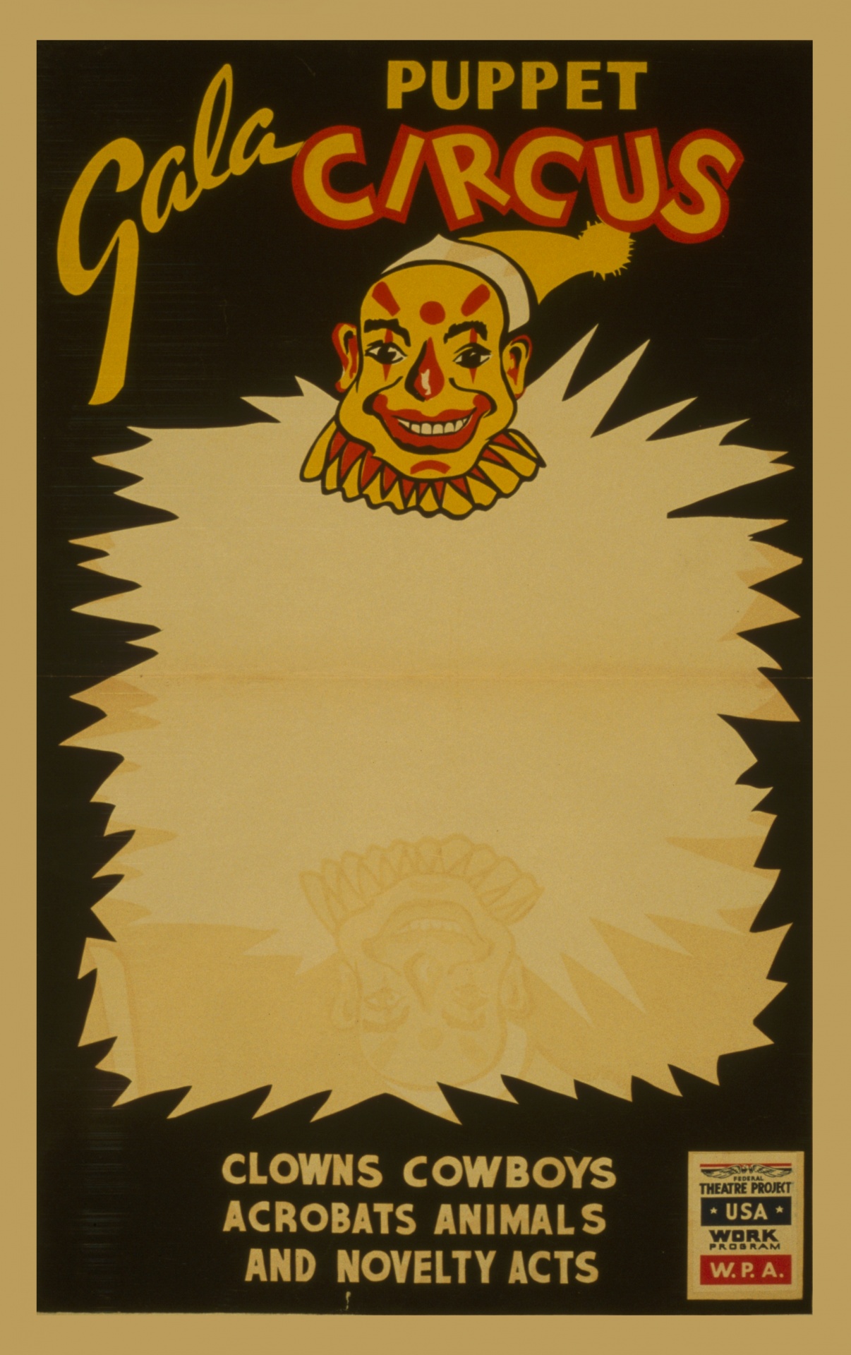 Gala Circus Poster Vintage