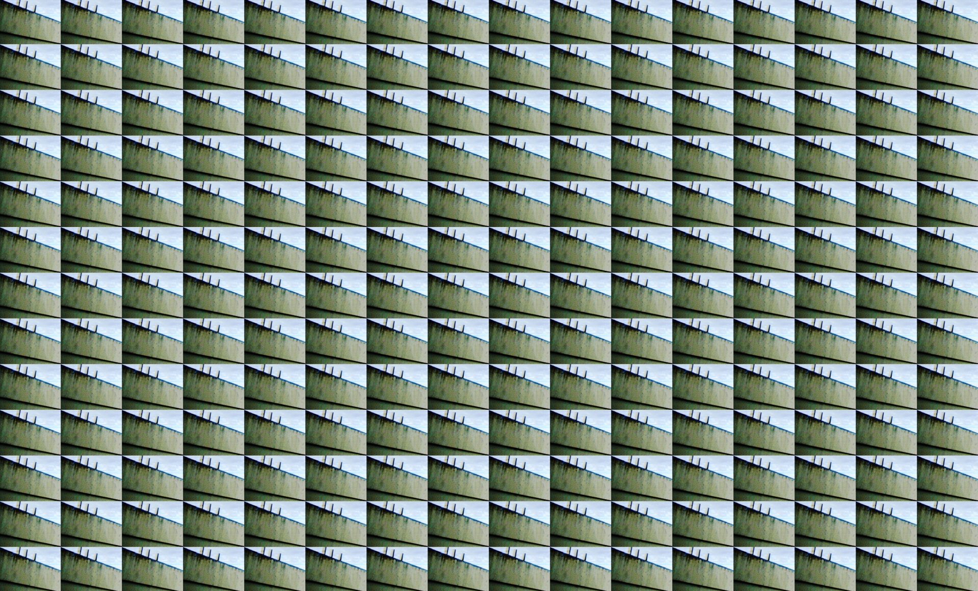Green And White Repeat Pattern