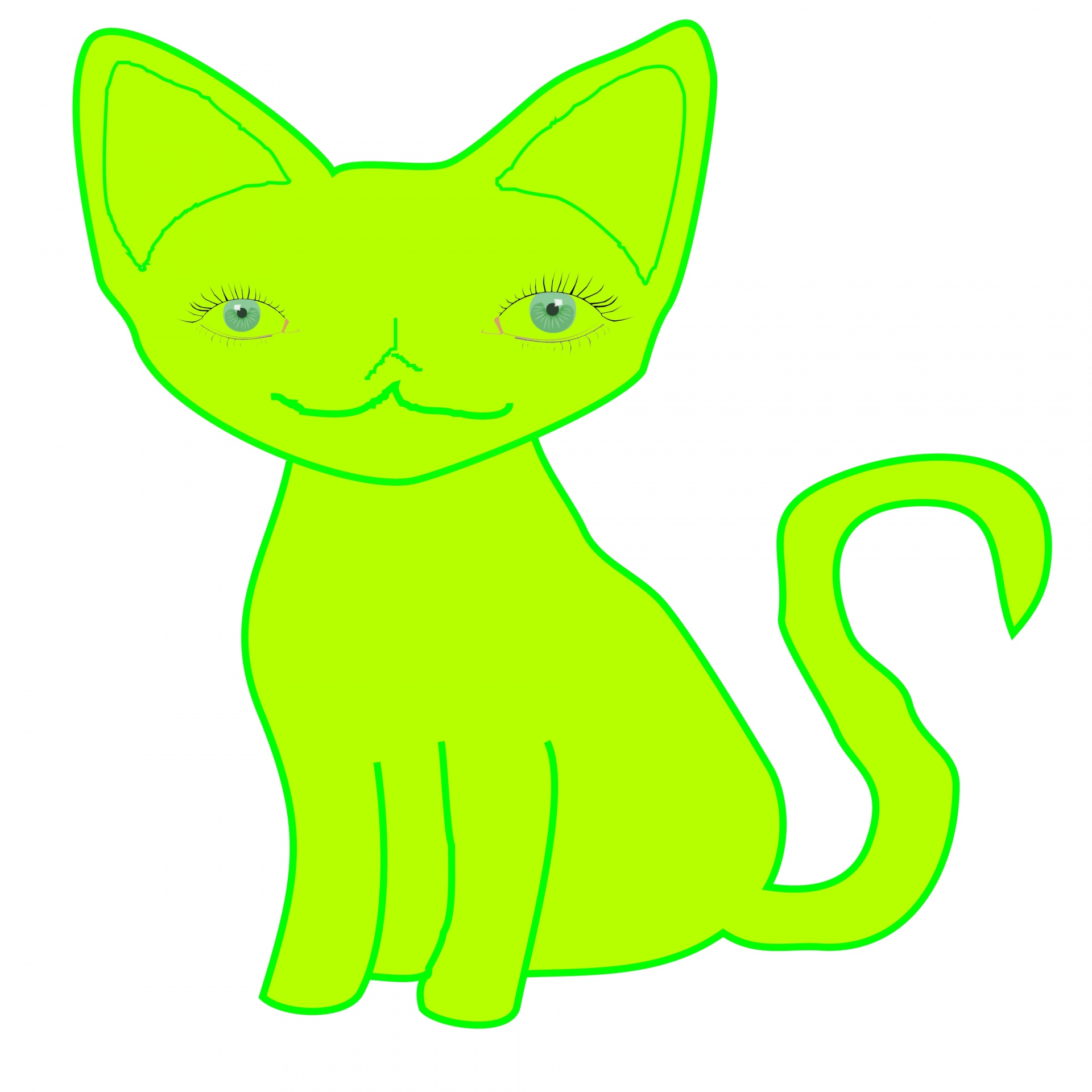 緑の猫