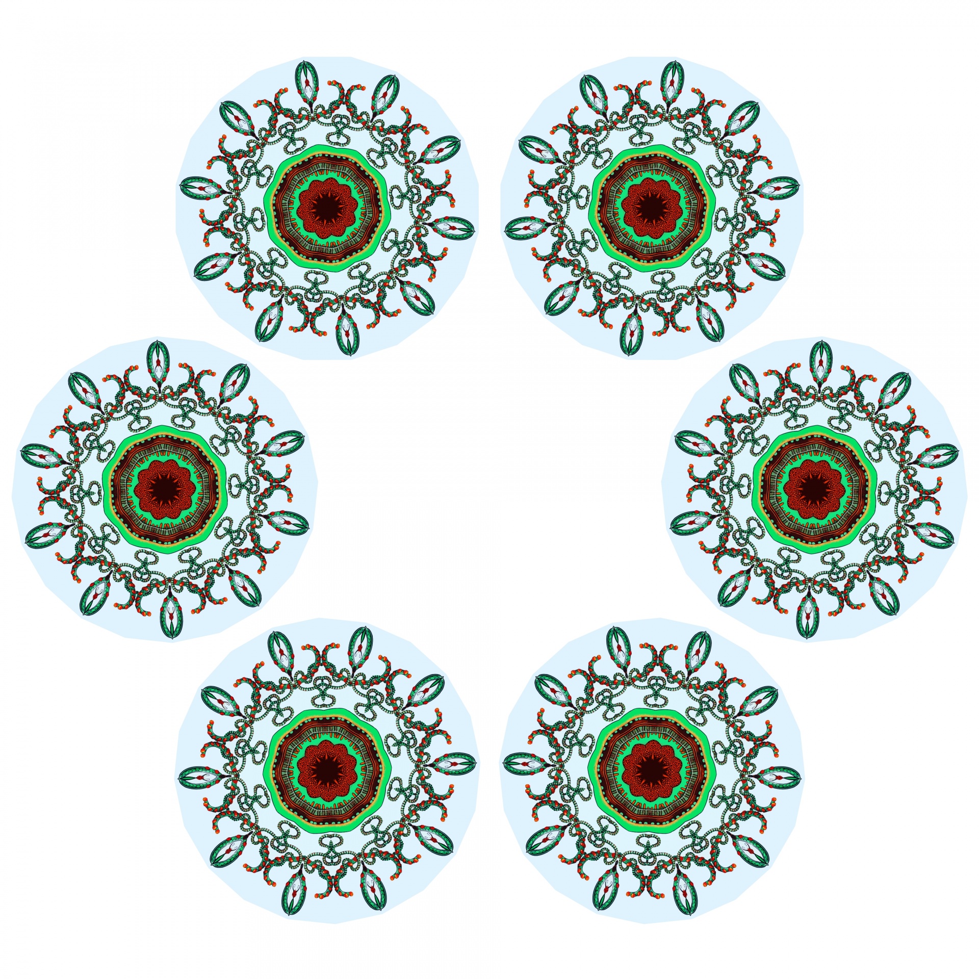 Círculos verdes