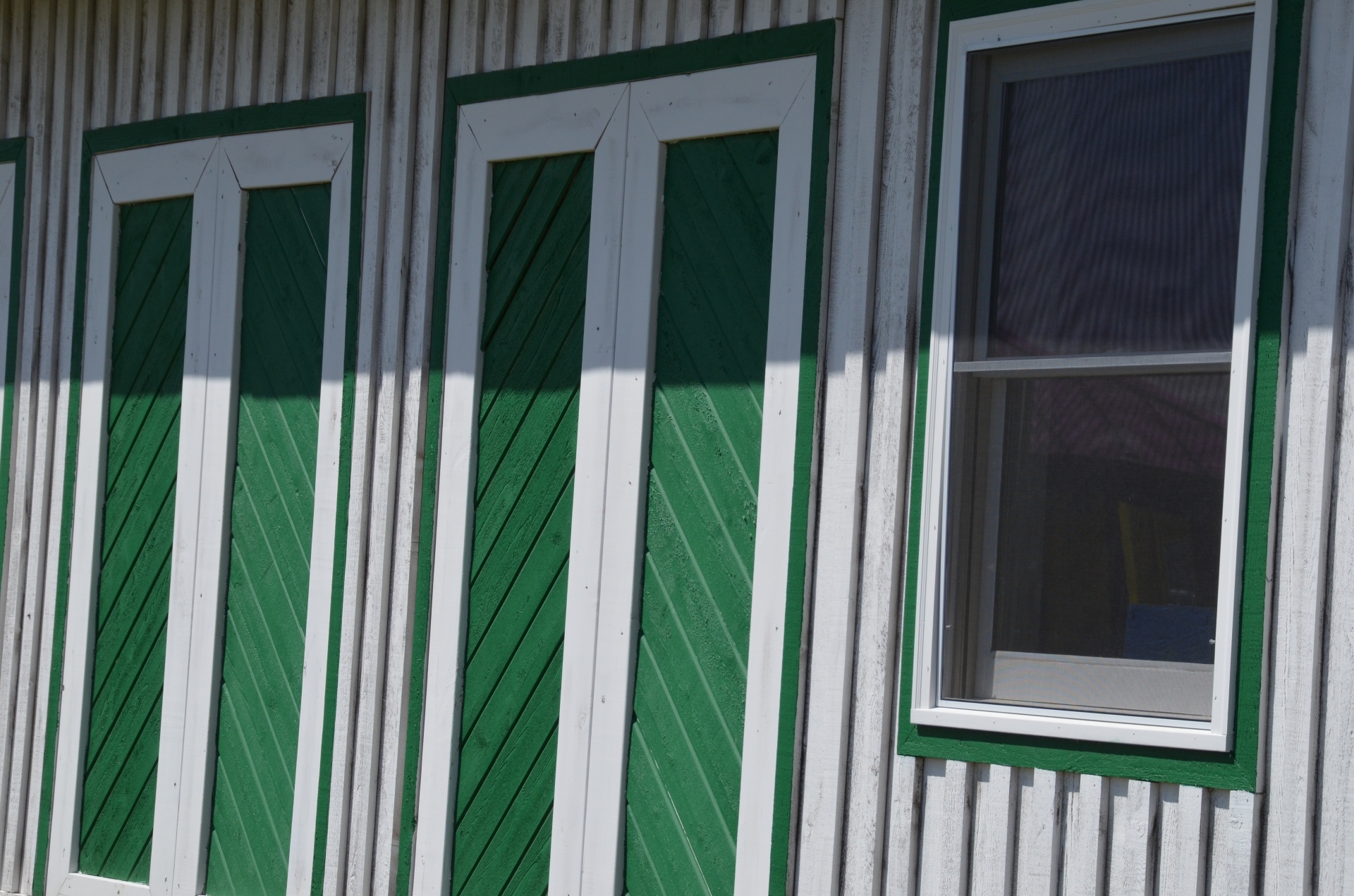 Green Doors And Window