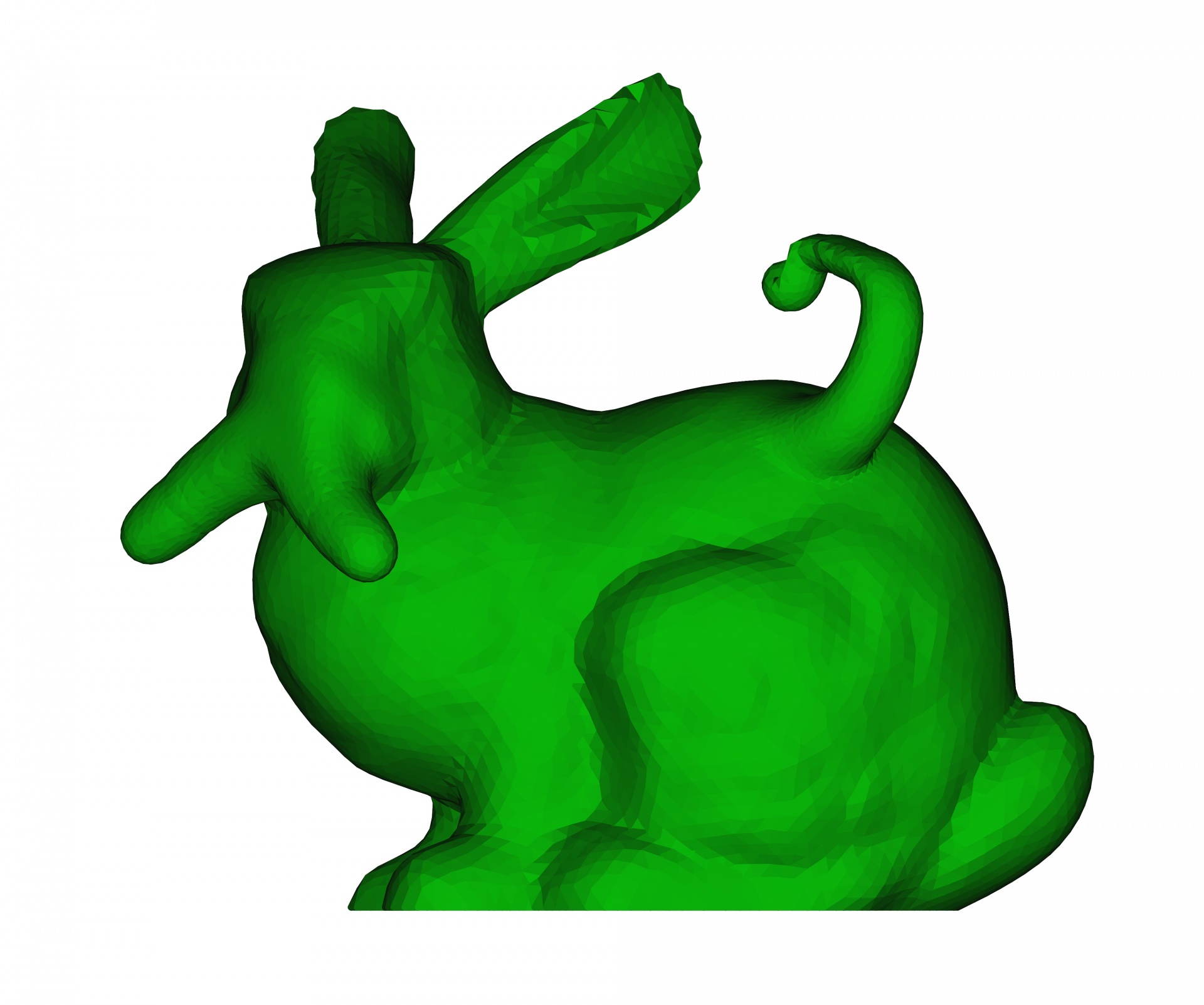 緑のウサギ