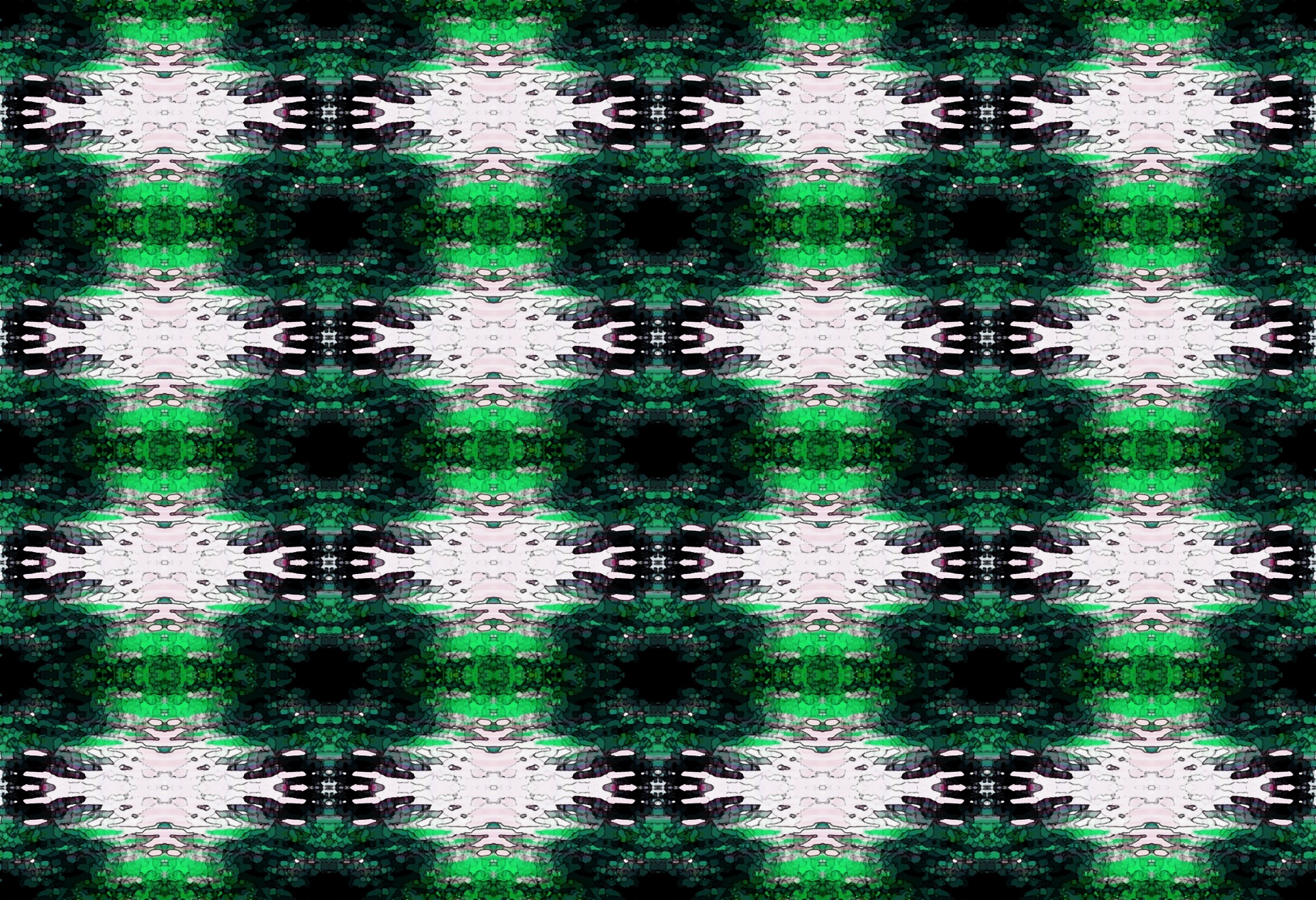 Green White And Black Pattern