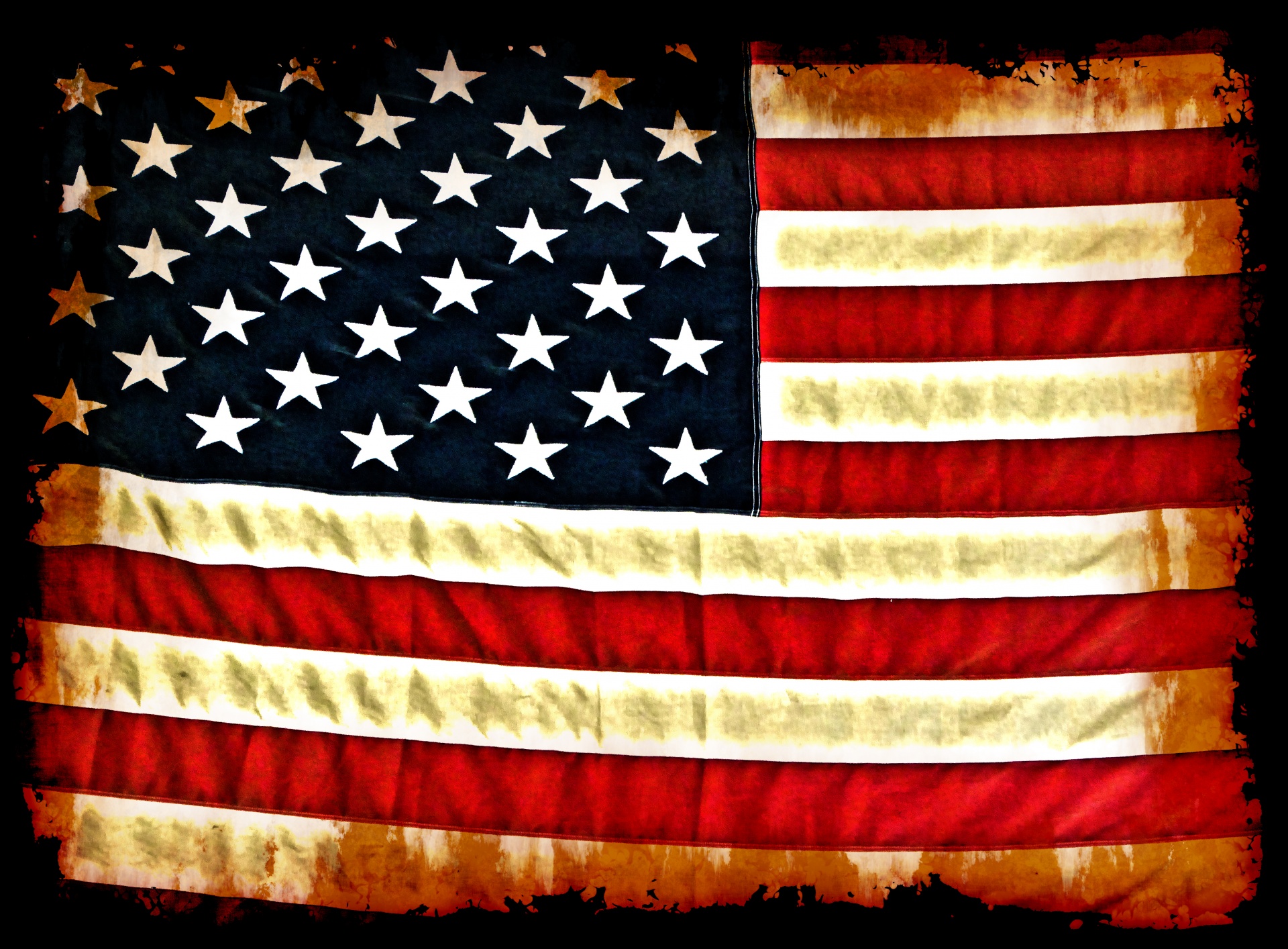 Bandeira americana Grunge