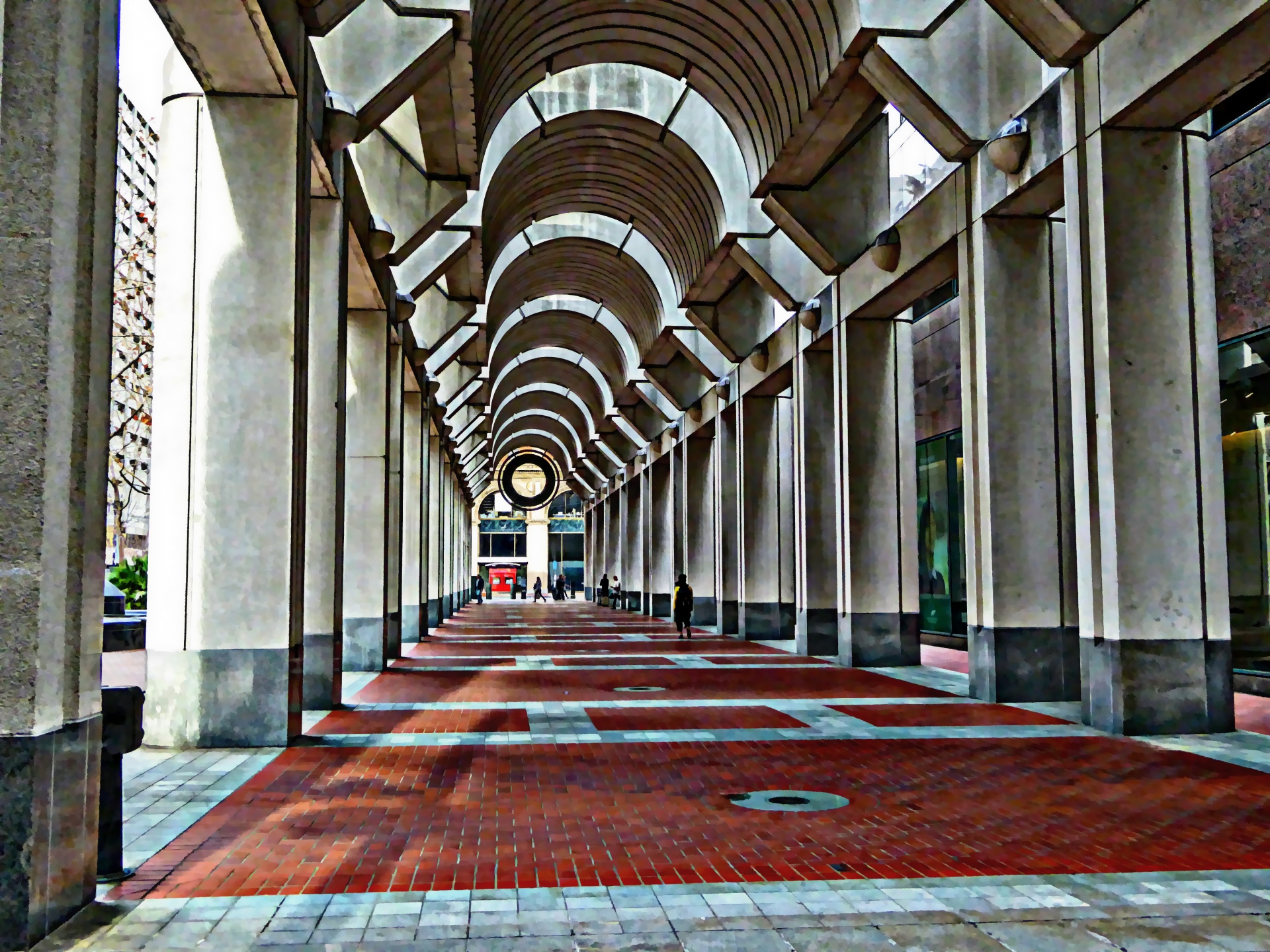 Hallway Of Federal Reserve Bank