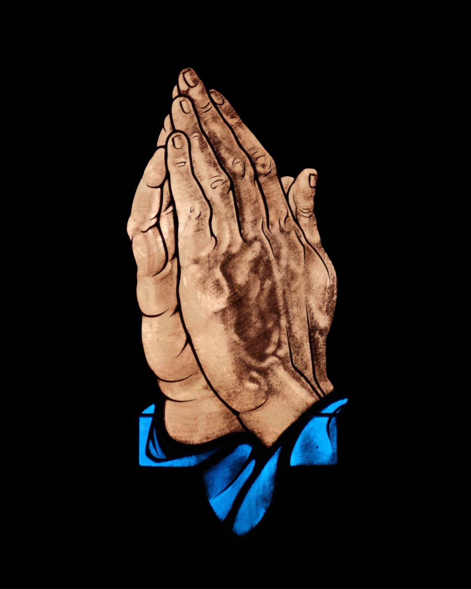 Hands Praying Illustration
