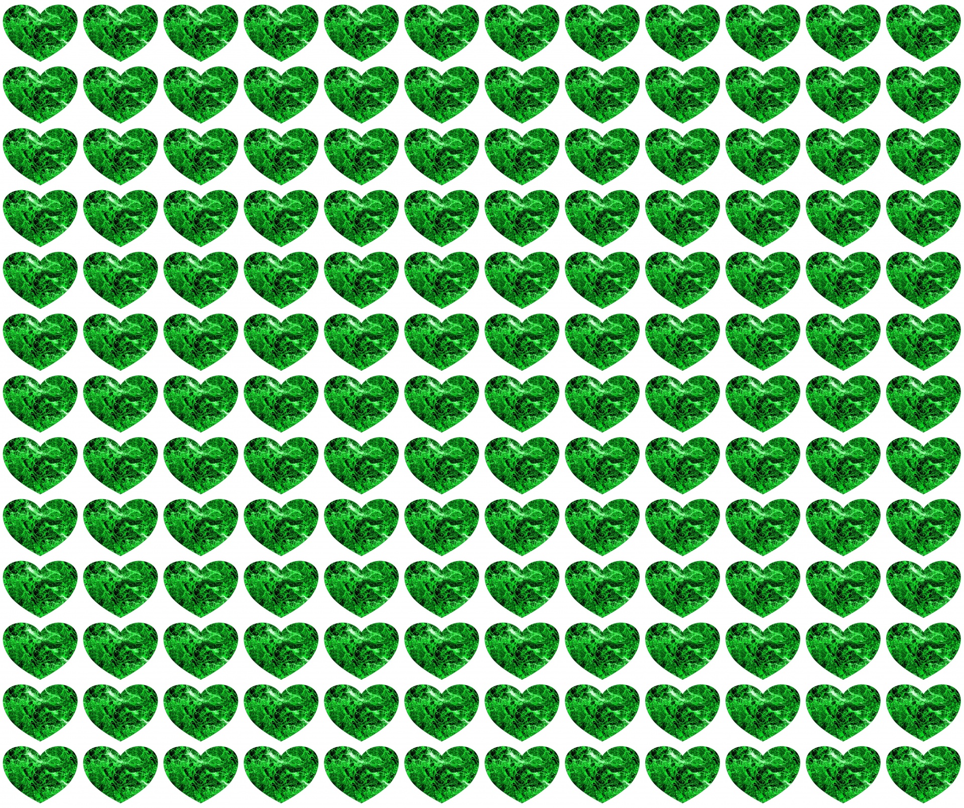 Corações verdes
