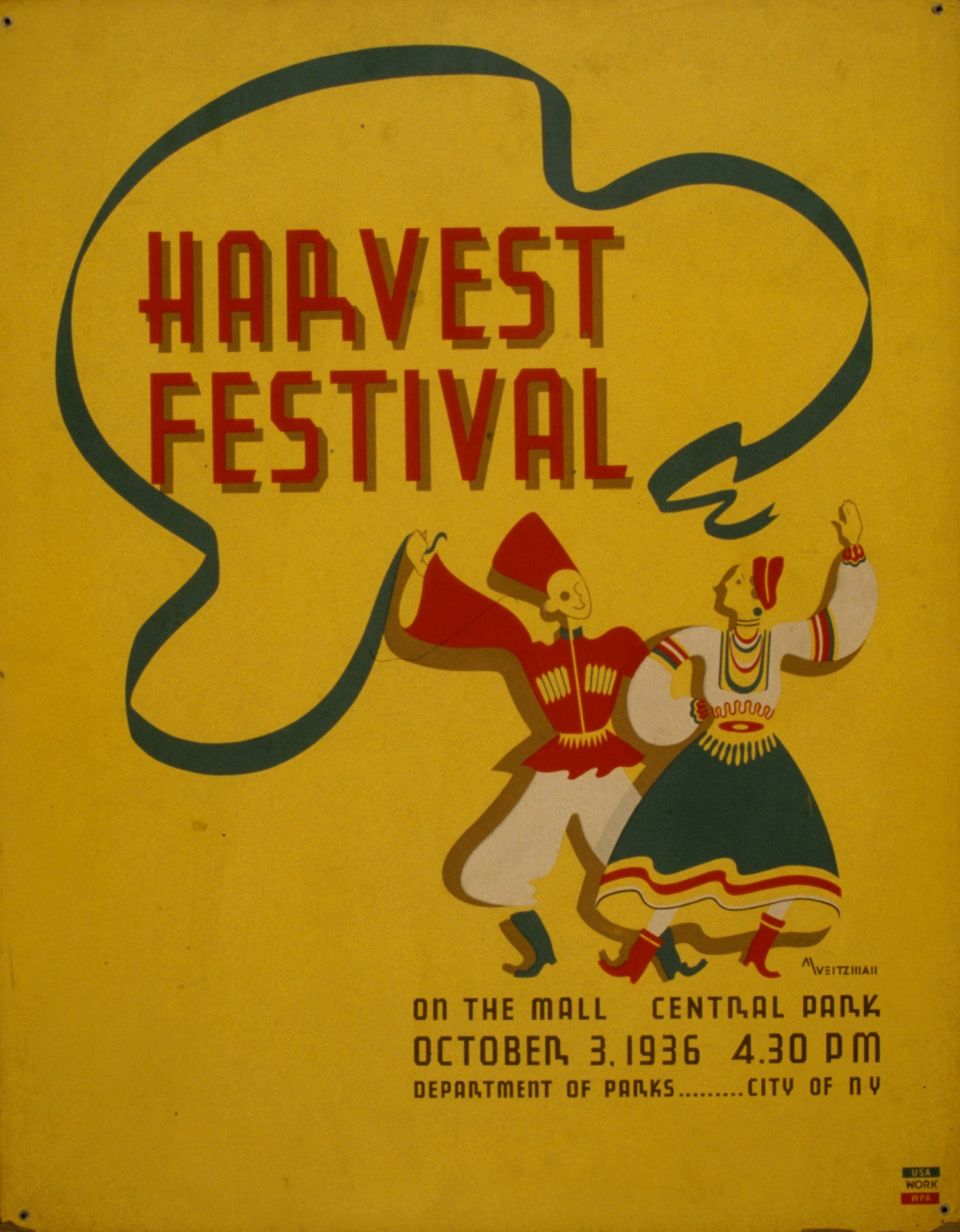 Harvest Festival Poster Vintage
