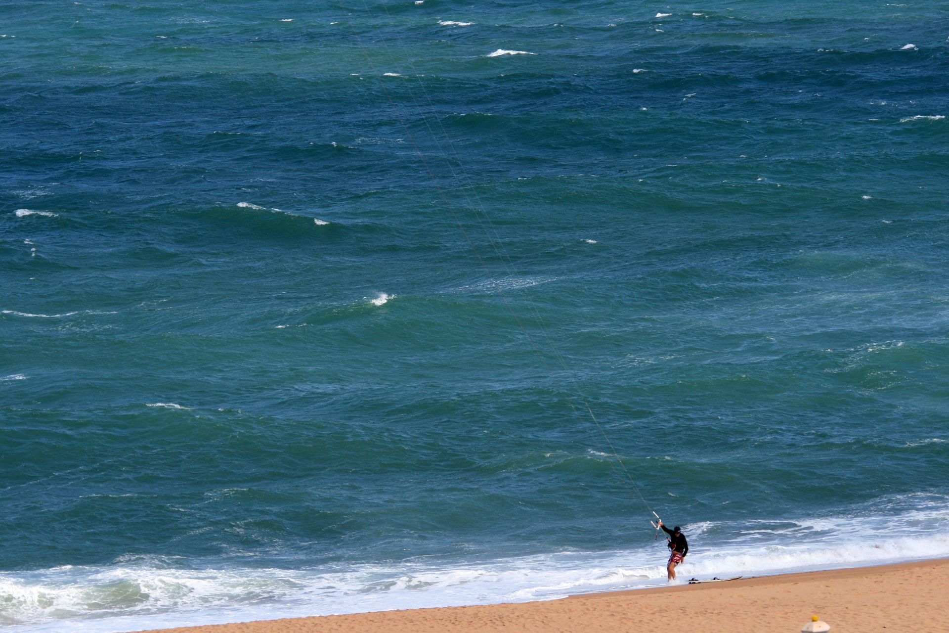 Kite Surfer On Beach 2