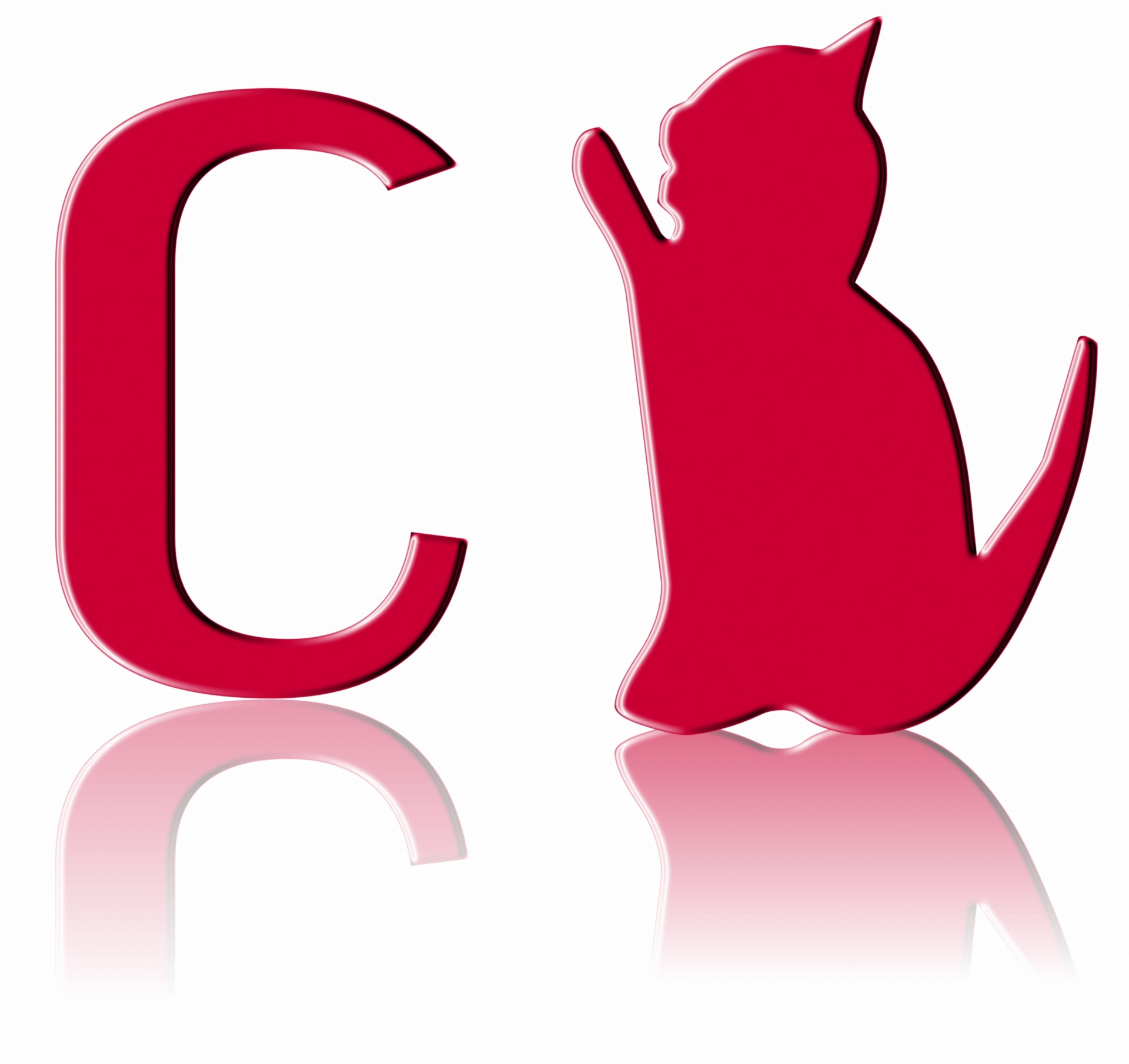 猫の文字C