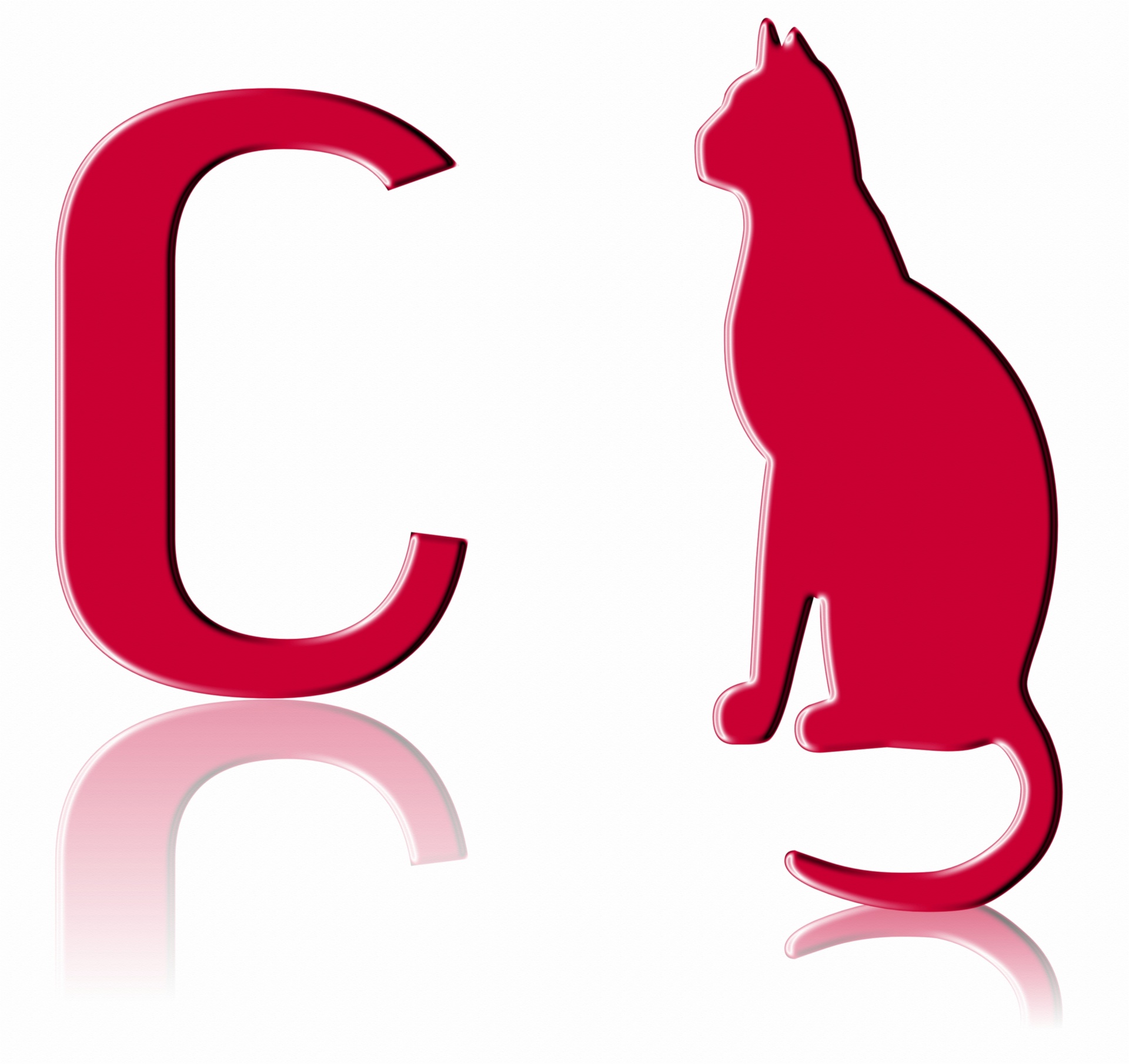 猫の文字C