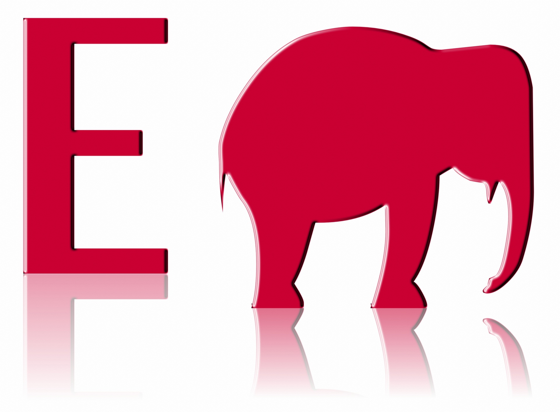 Letter E Of Elephant