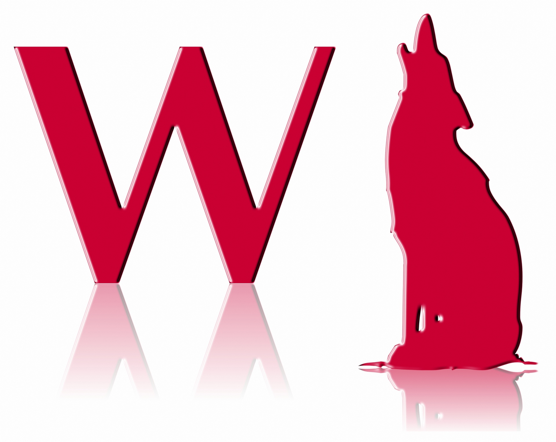 Letter W Wolf