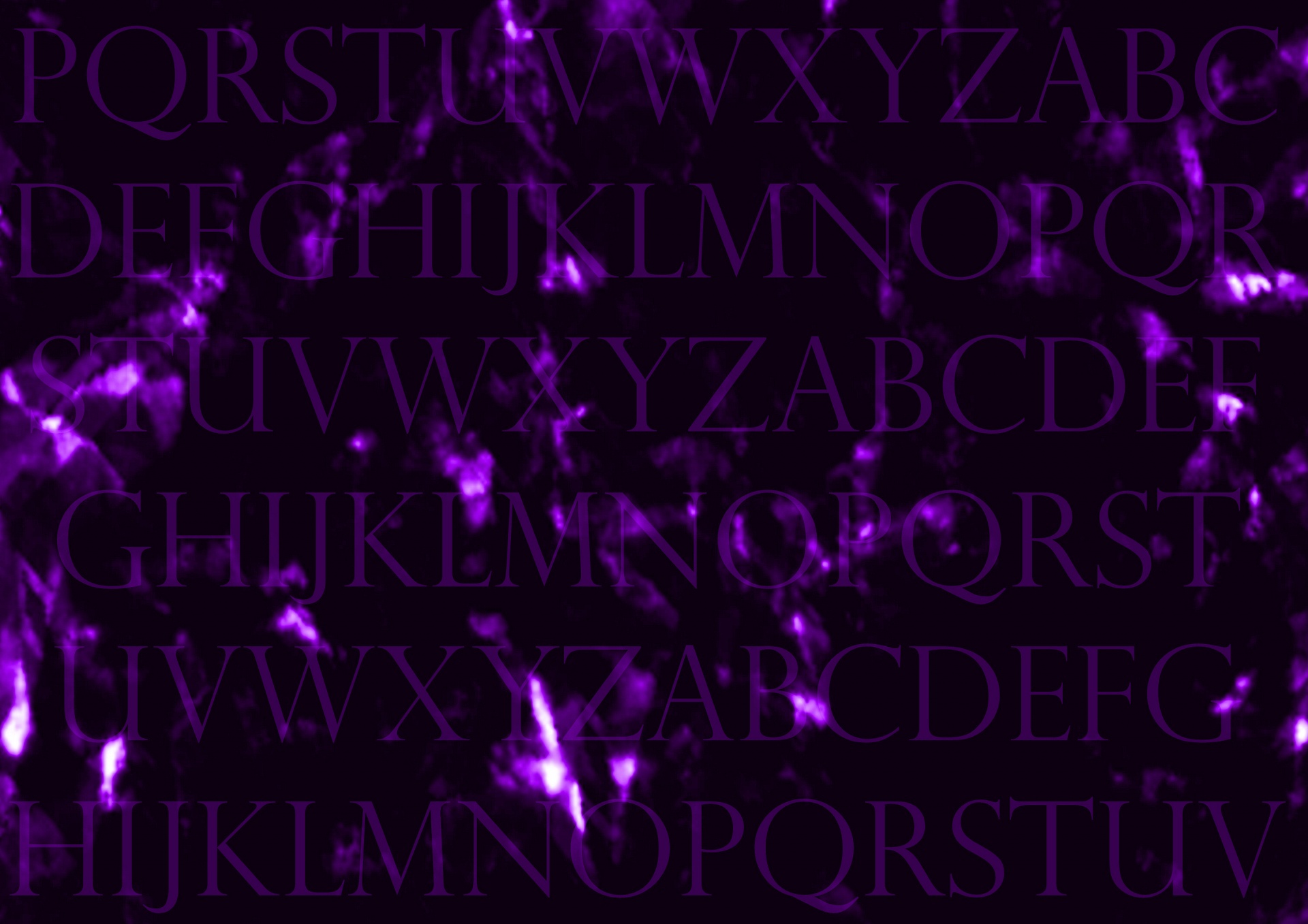 Cartas de color púrpura oscuro