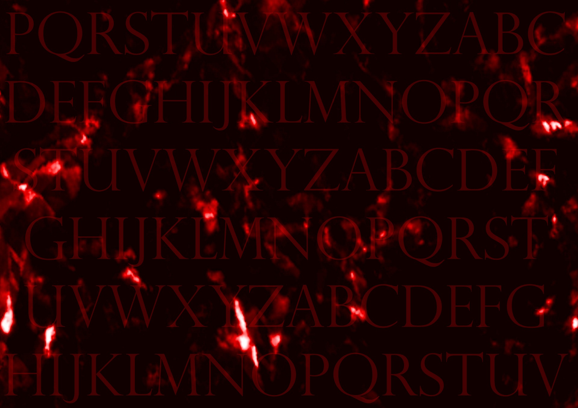 Letras Dark Red