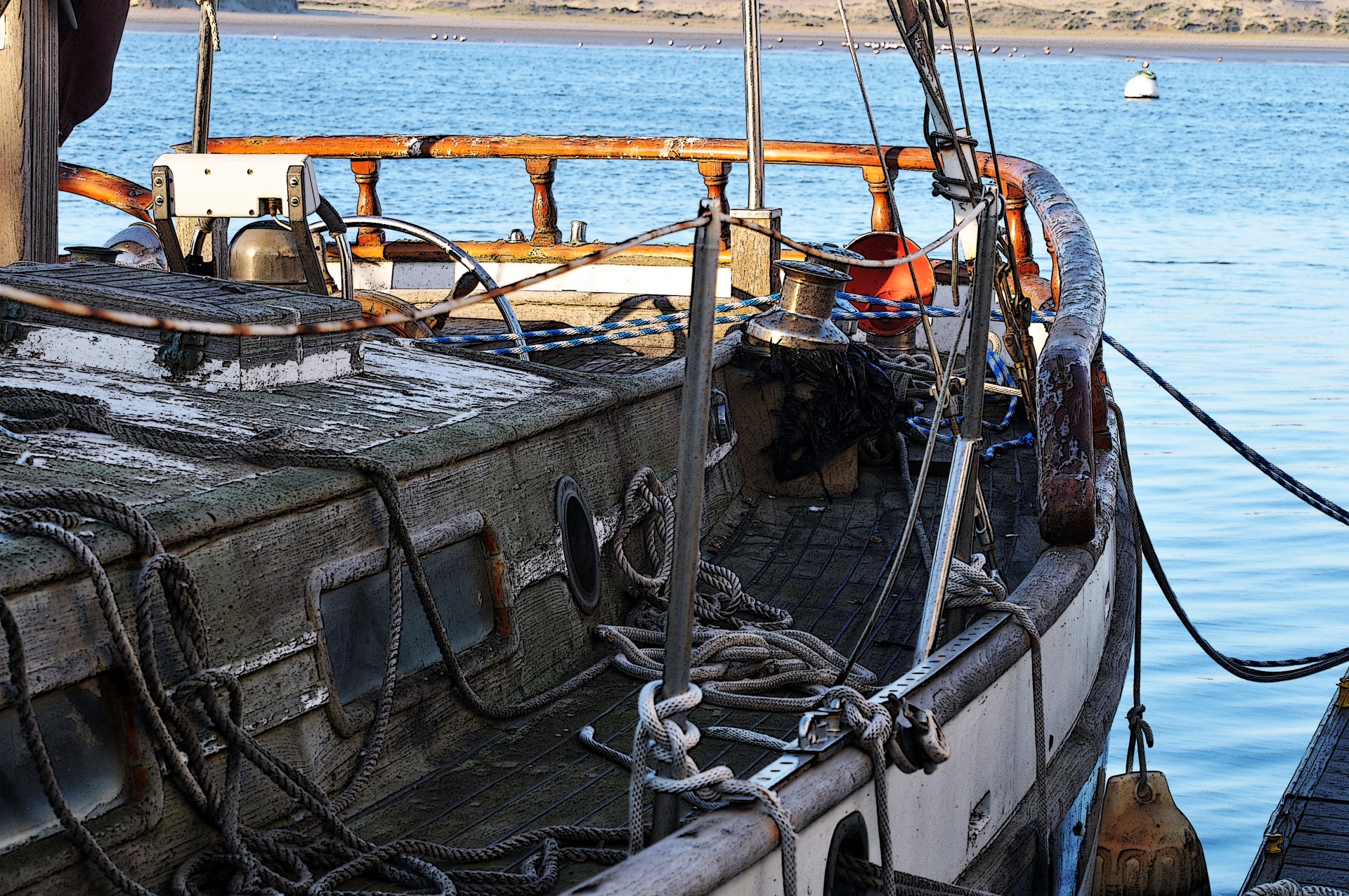 Antiguo barco de vela