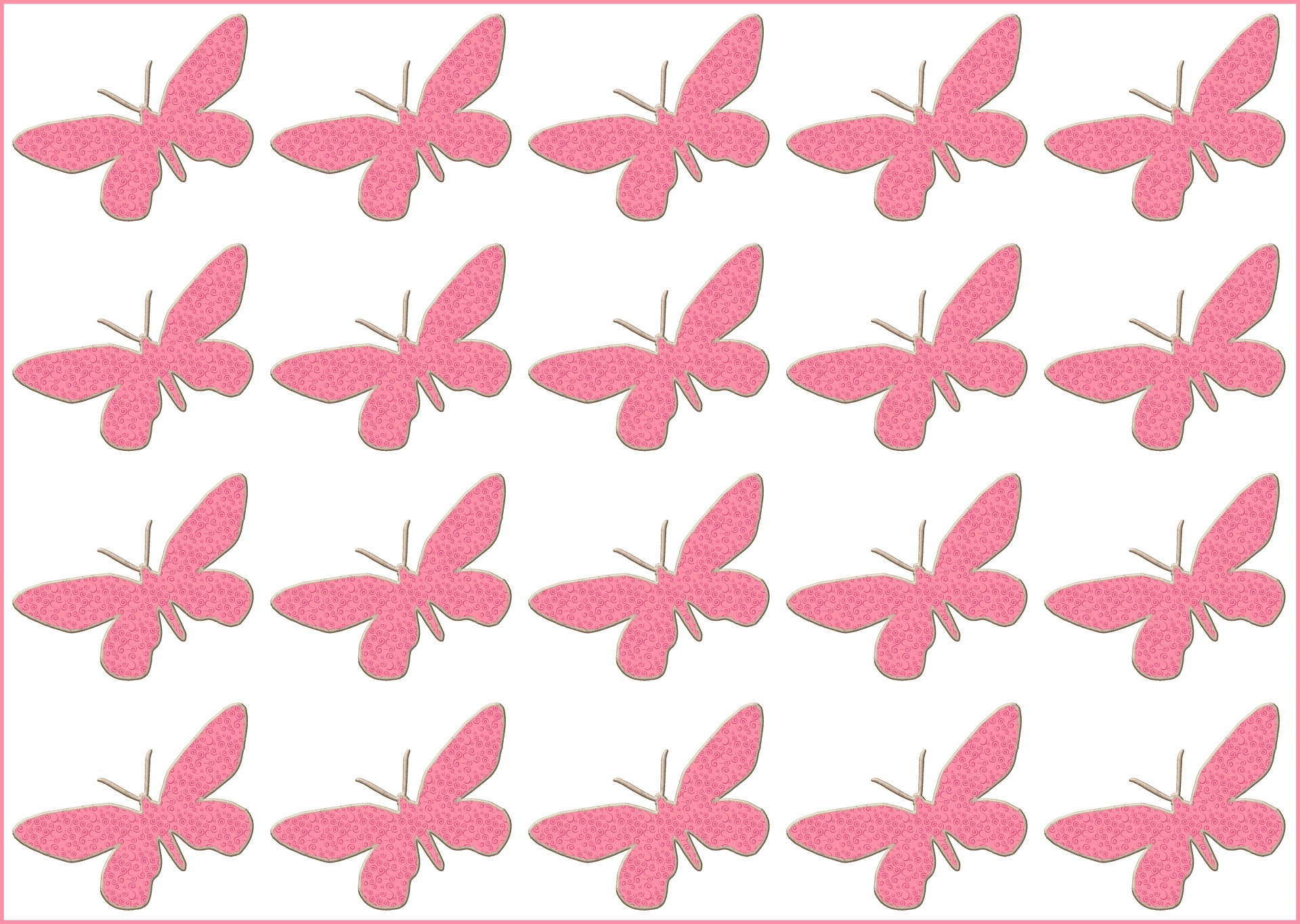 Pink Butterfly Dots