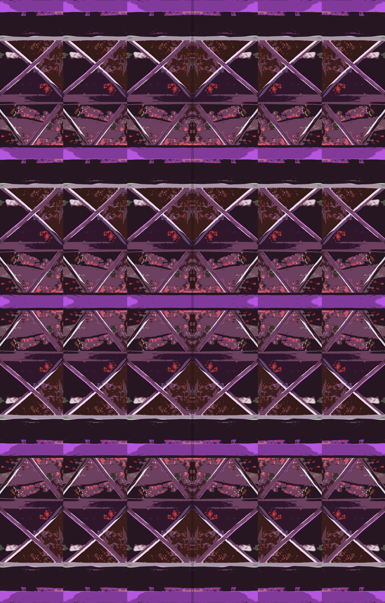 Purple Lattice Pattern
