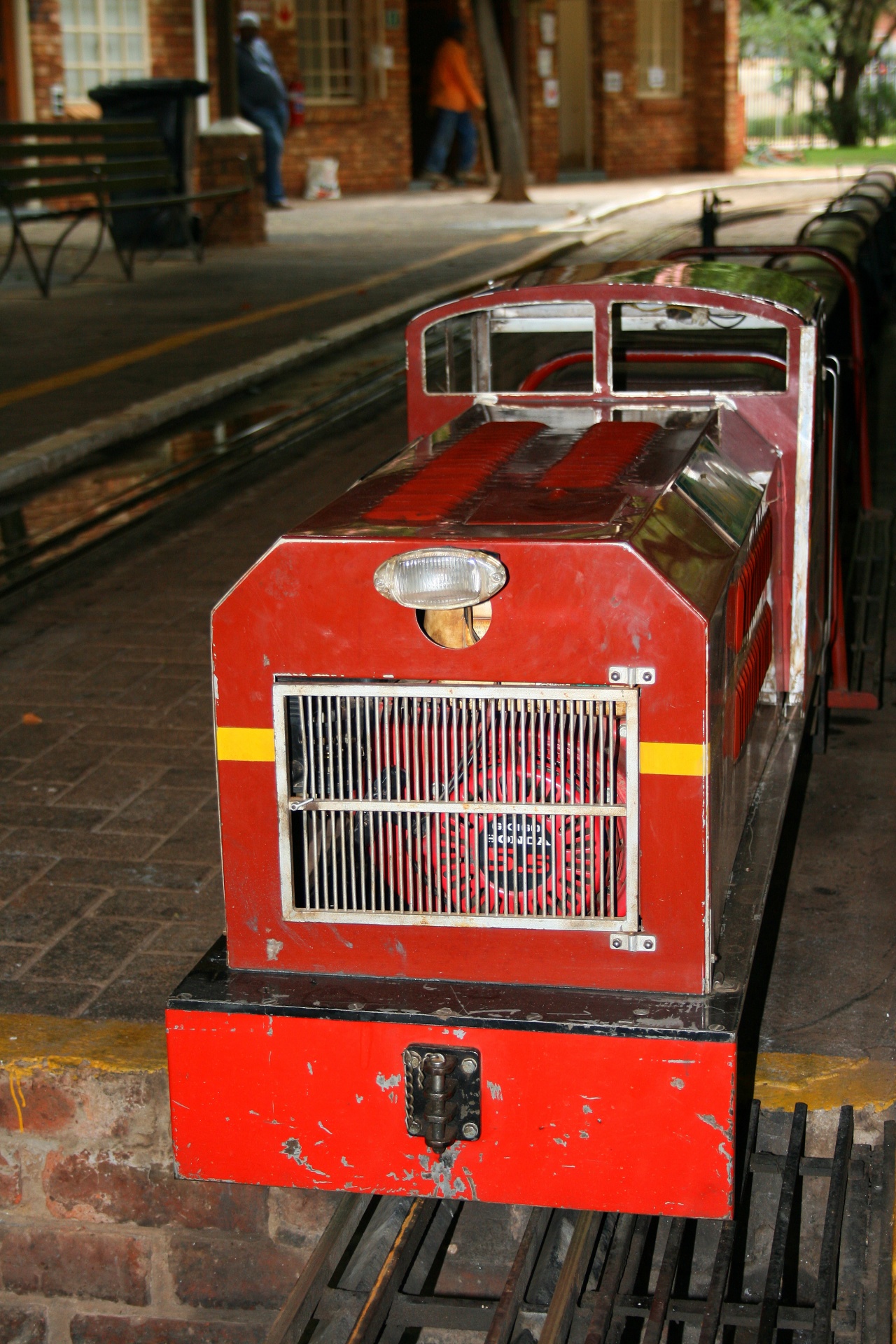 Modelo do trem vermelho