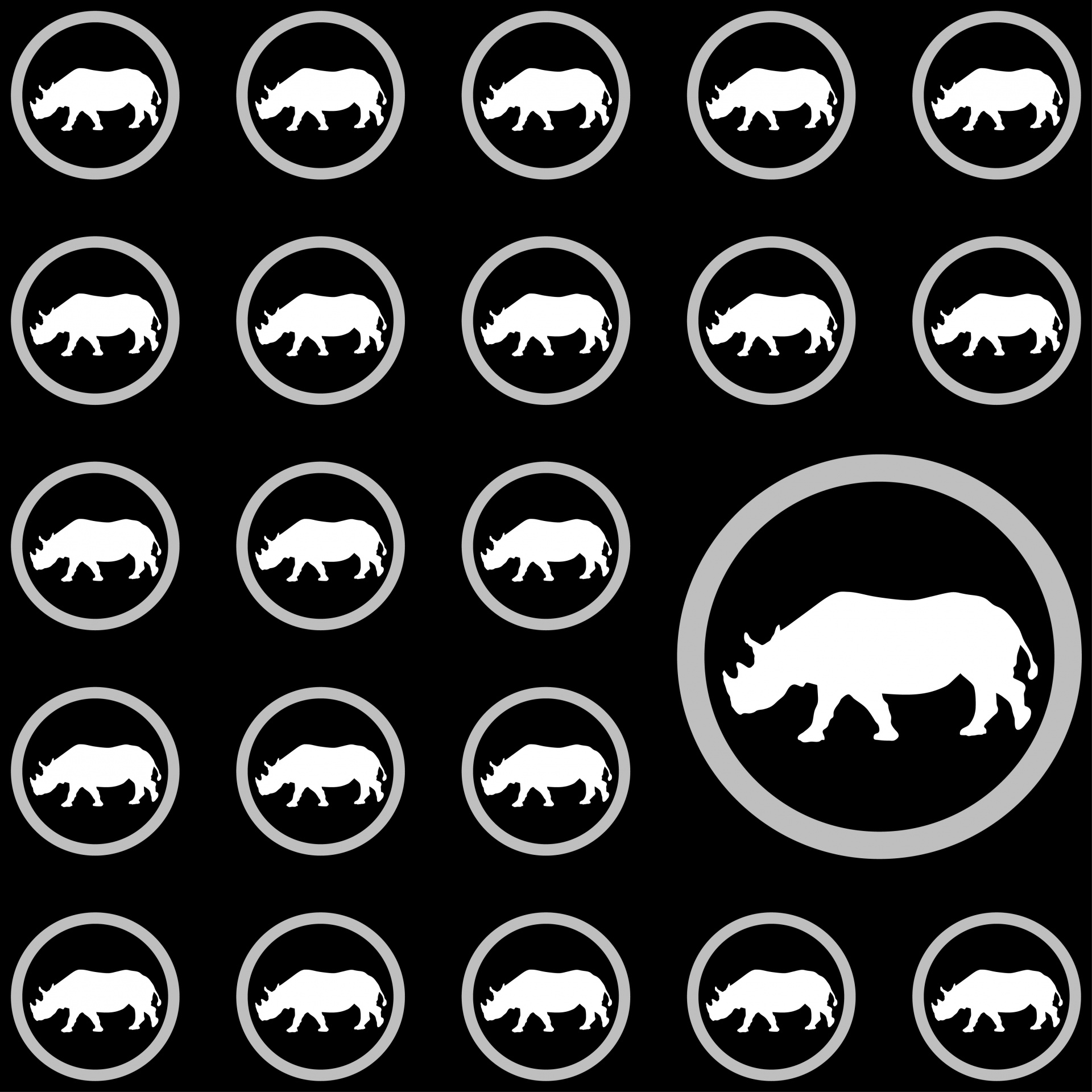 Rhinoの壁紙パターン