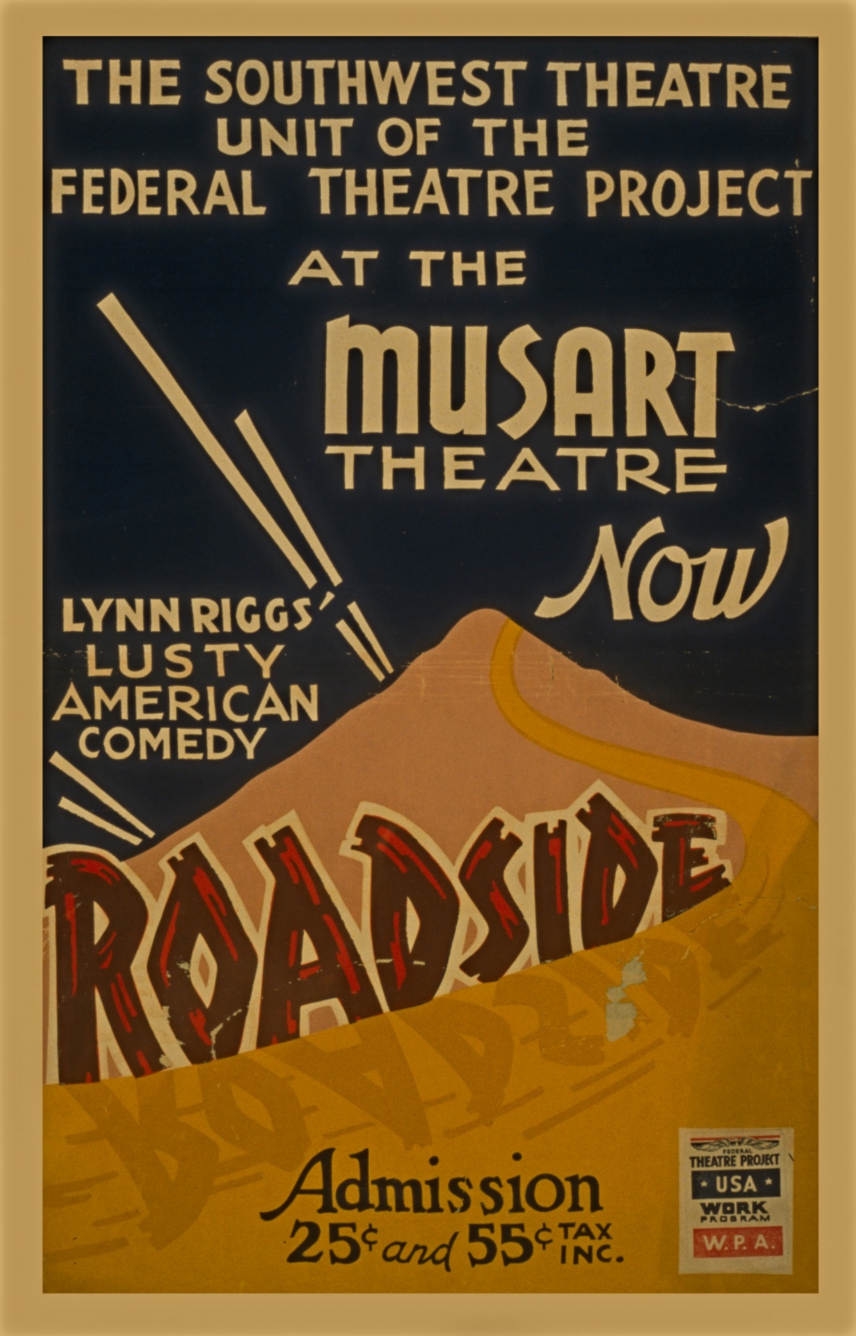 Roadside Poster Comédia Vintage