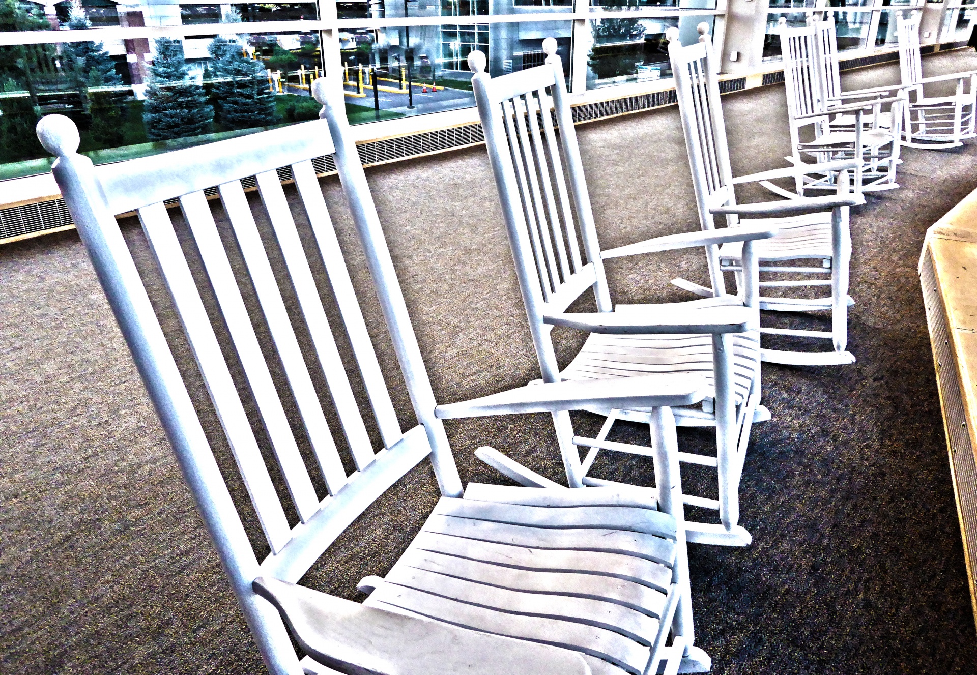 Row Of Rocking Chairs