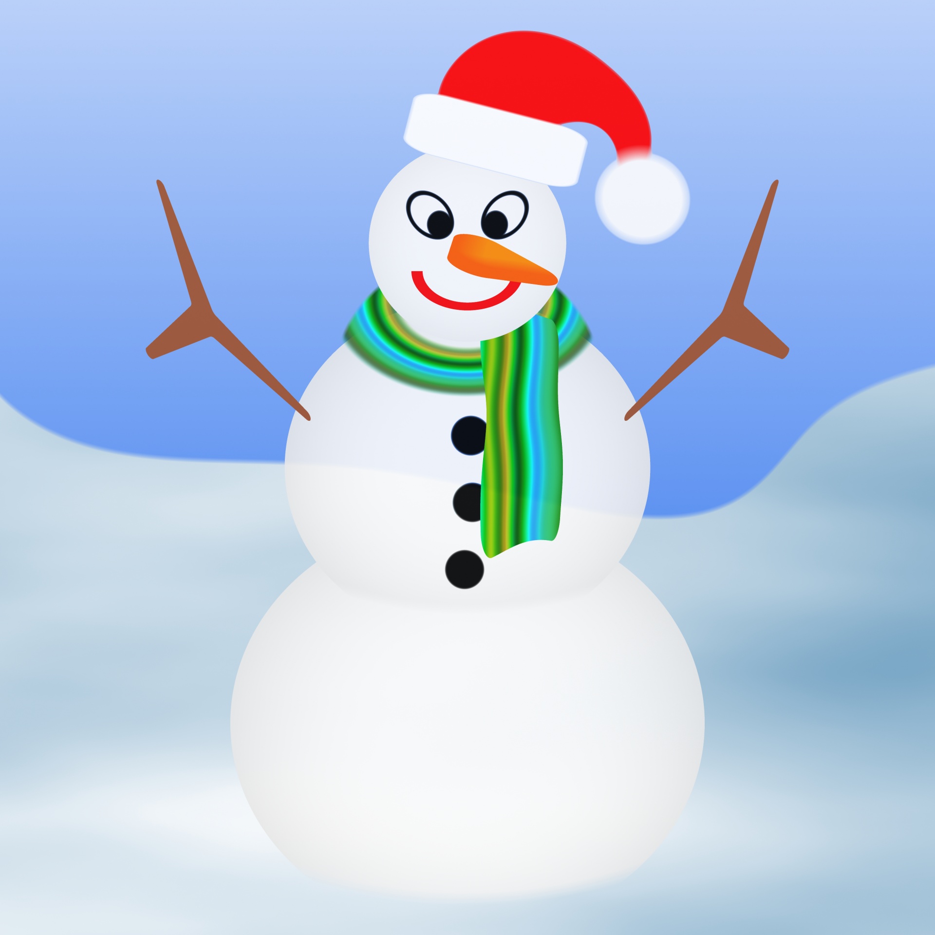 Desenhos animados do boneco de neve