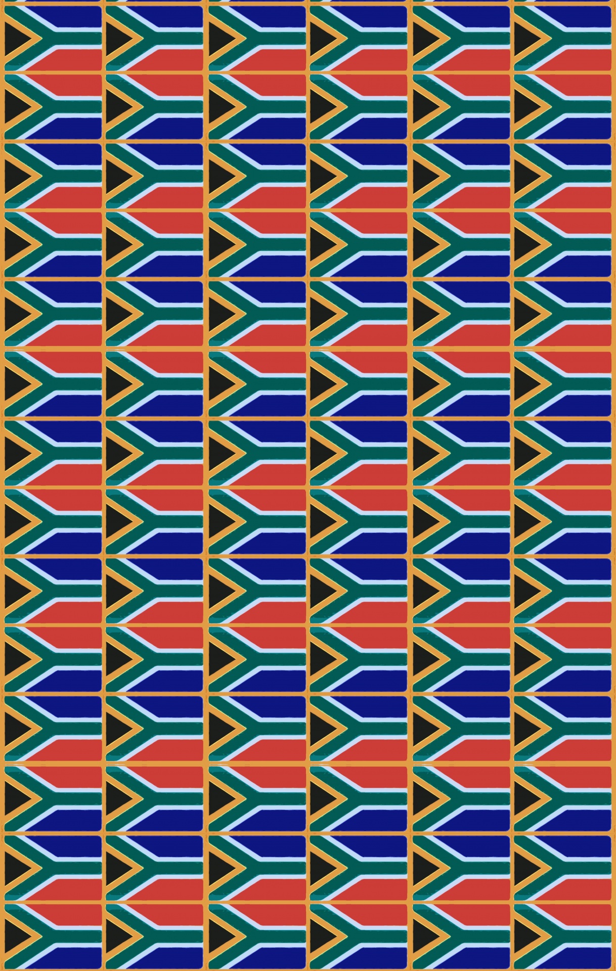 South African Flag Pattern