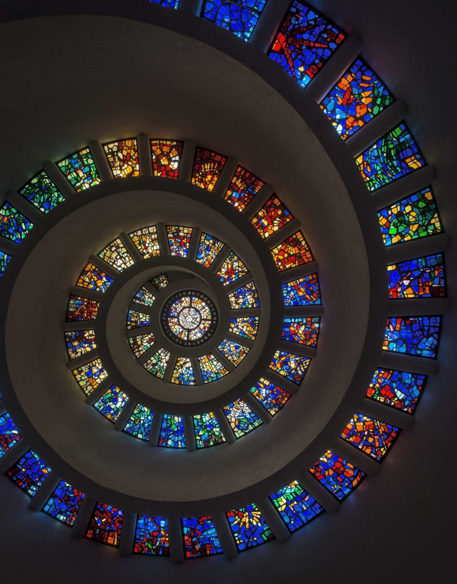 Finestra spirale Stained Glass