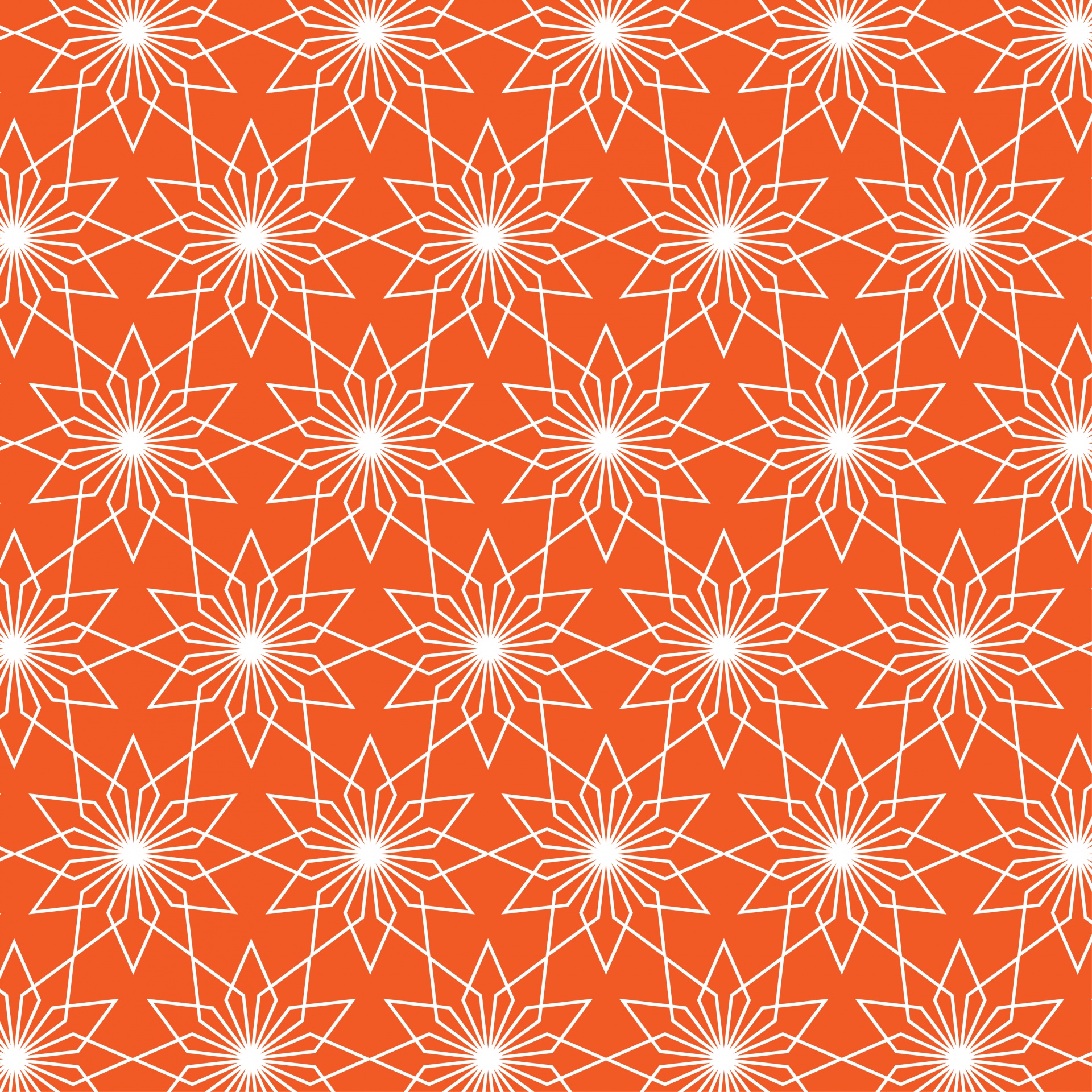 Stars Pattern Wallpaper Orange