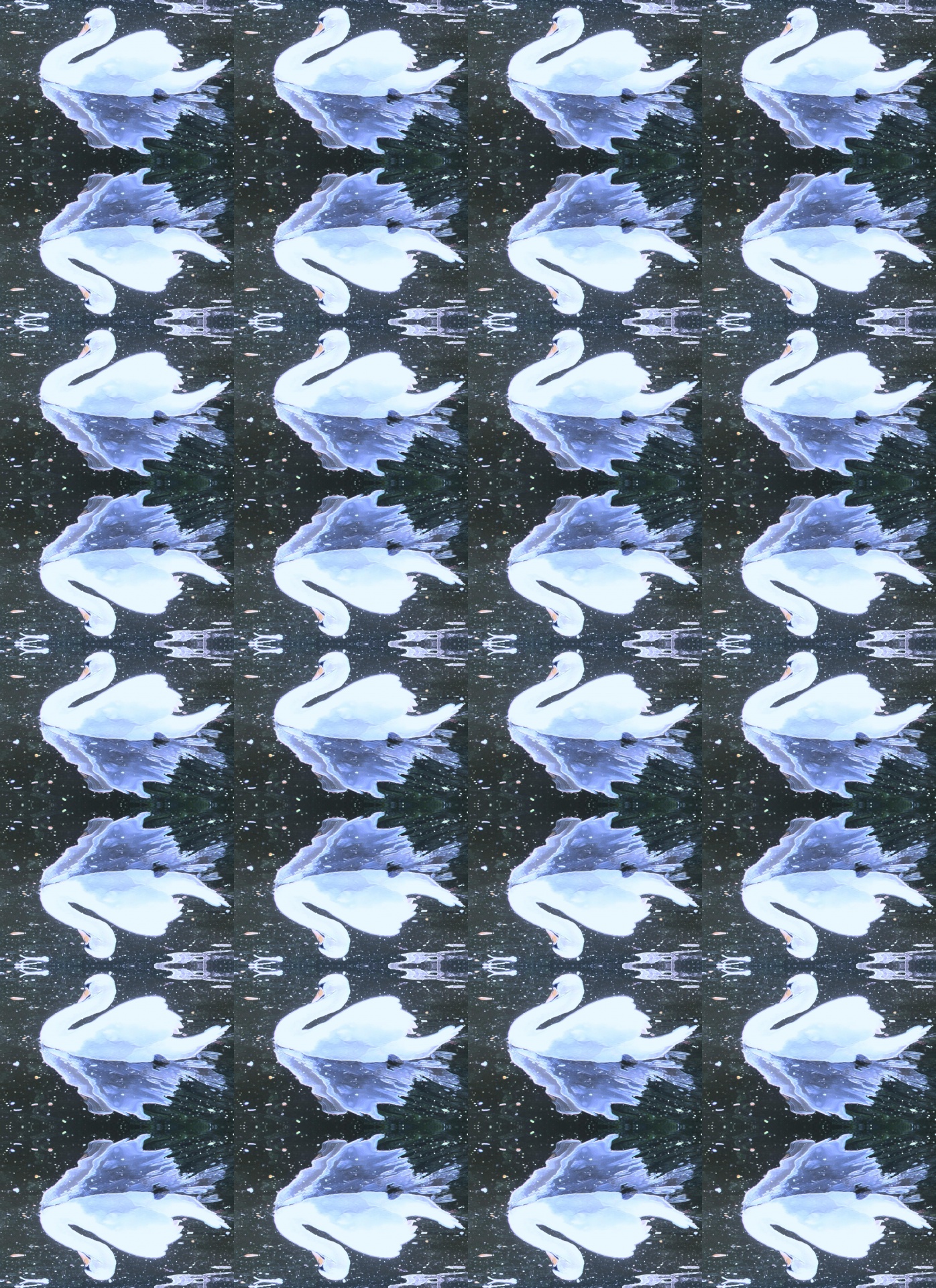 Swan Repeat Pattern