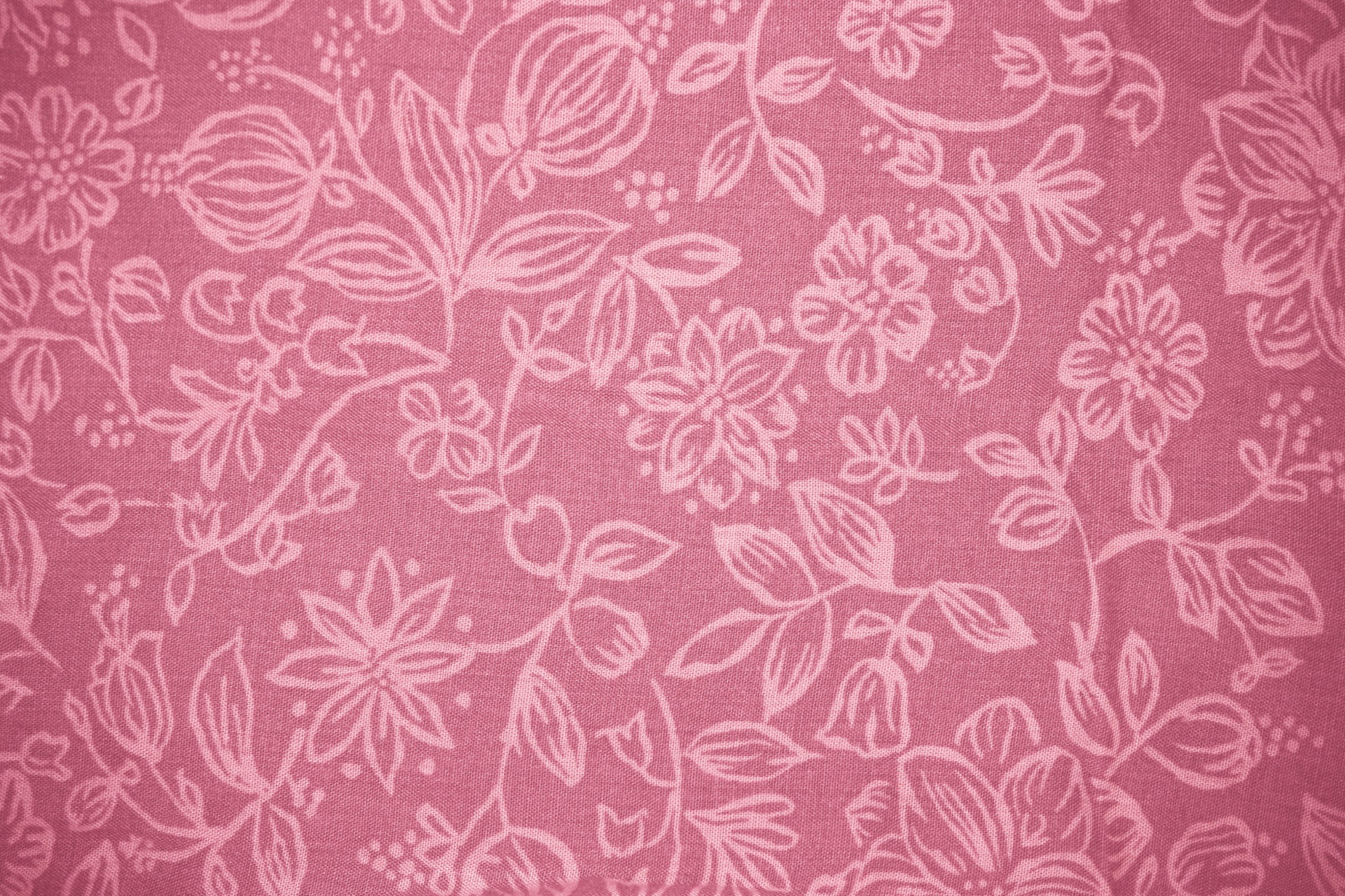 Coral Pink Flowered Fabric