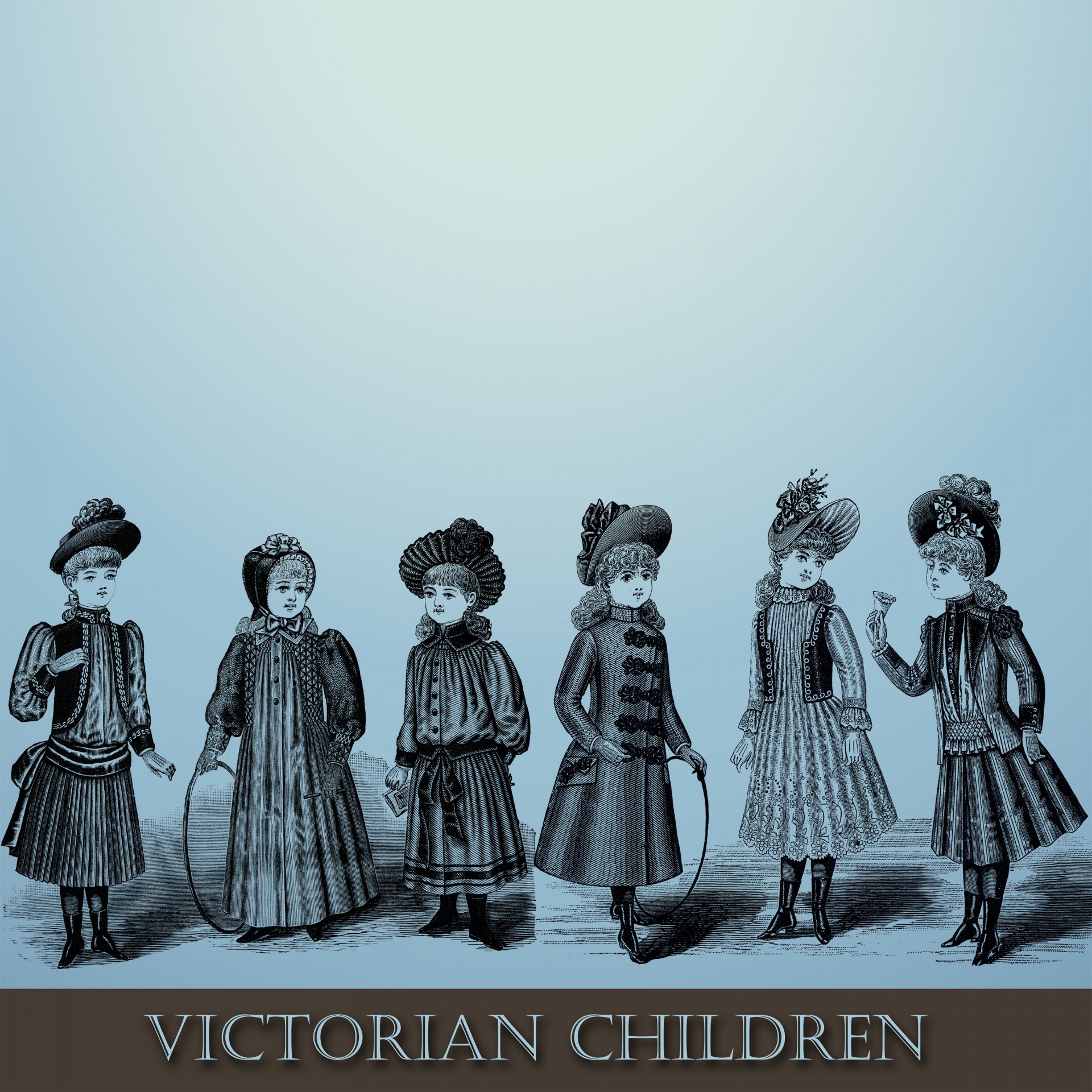 Victorian de arte de época Niños