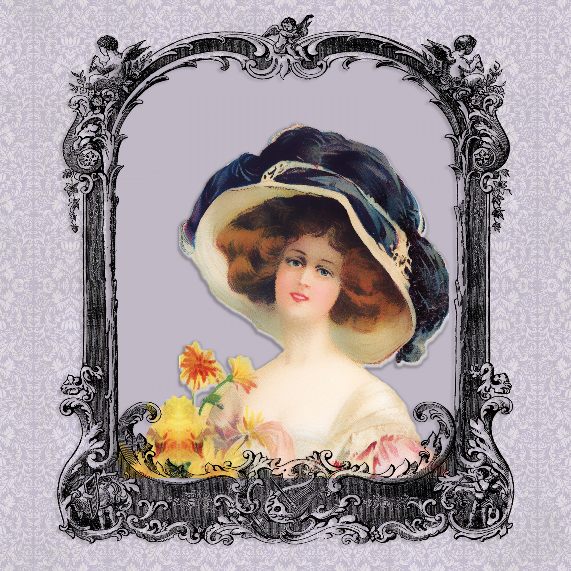Victorian Woman Frame
