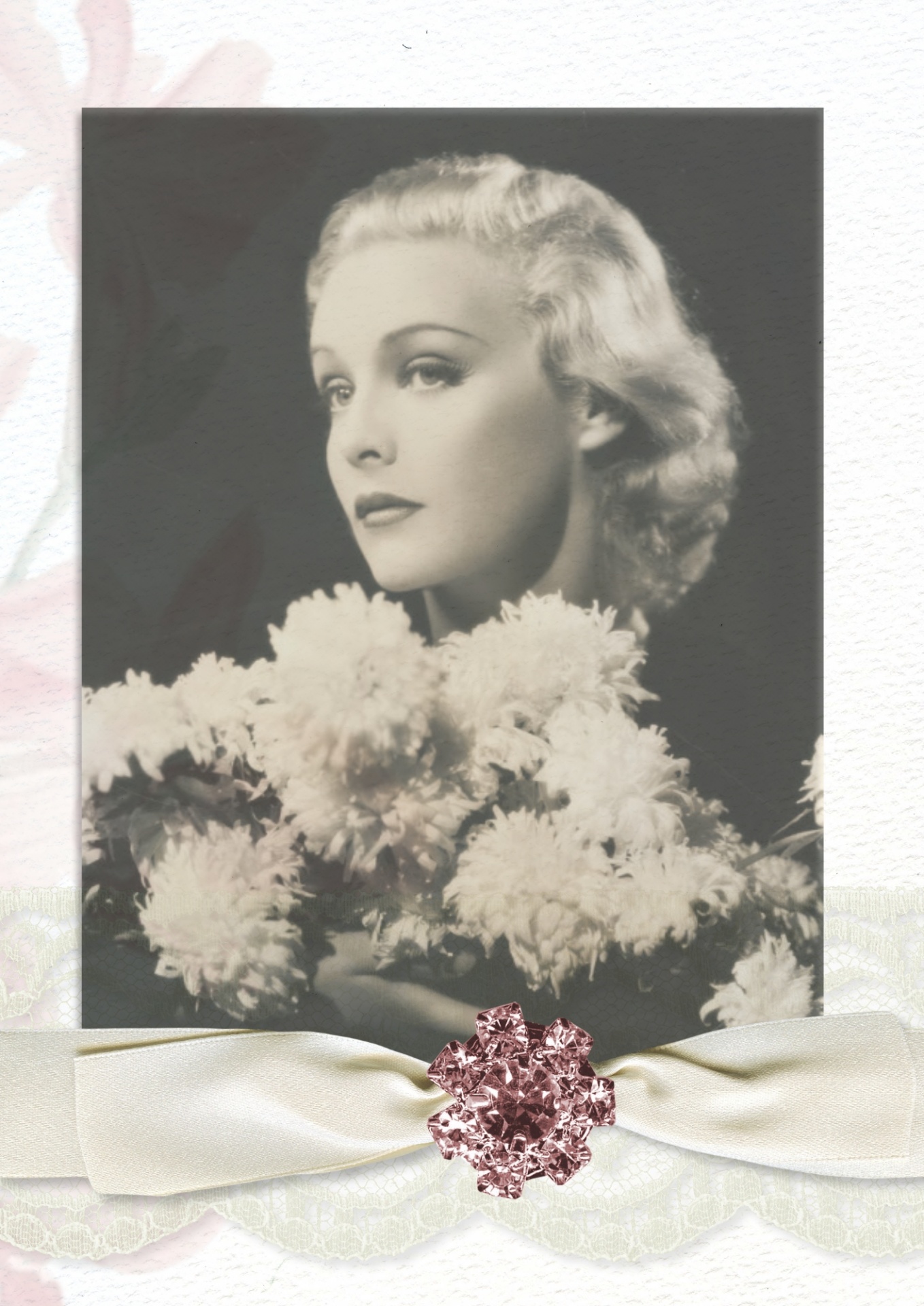 Vintage Actress Art Collage