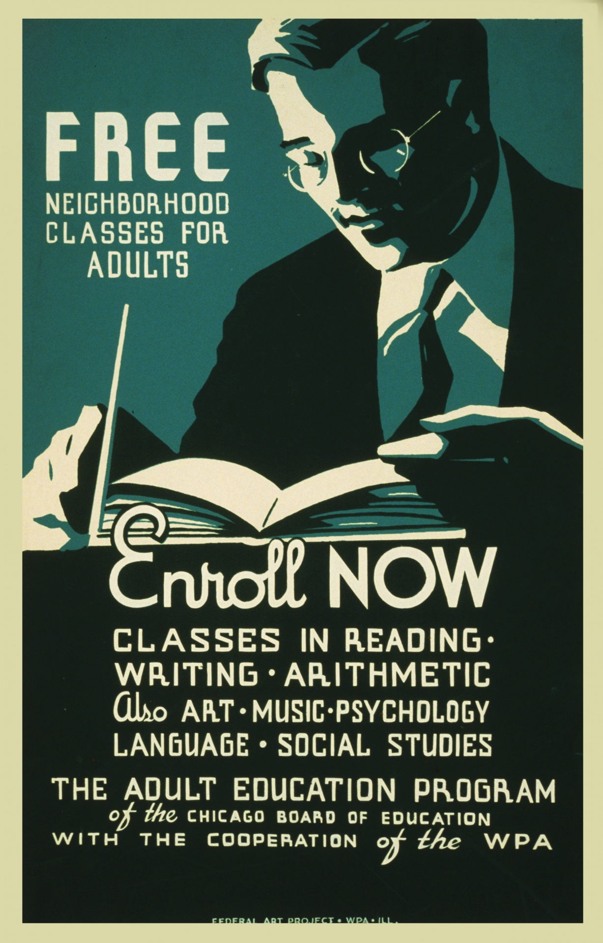 Vintage Art Class Poster